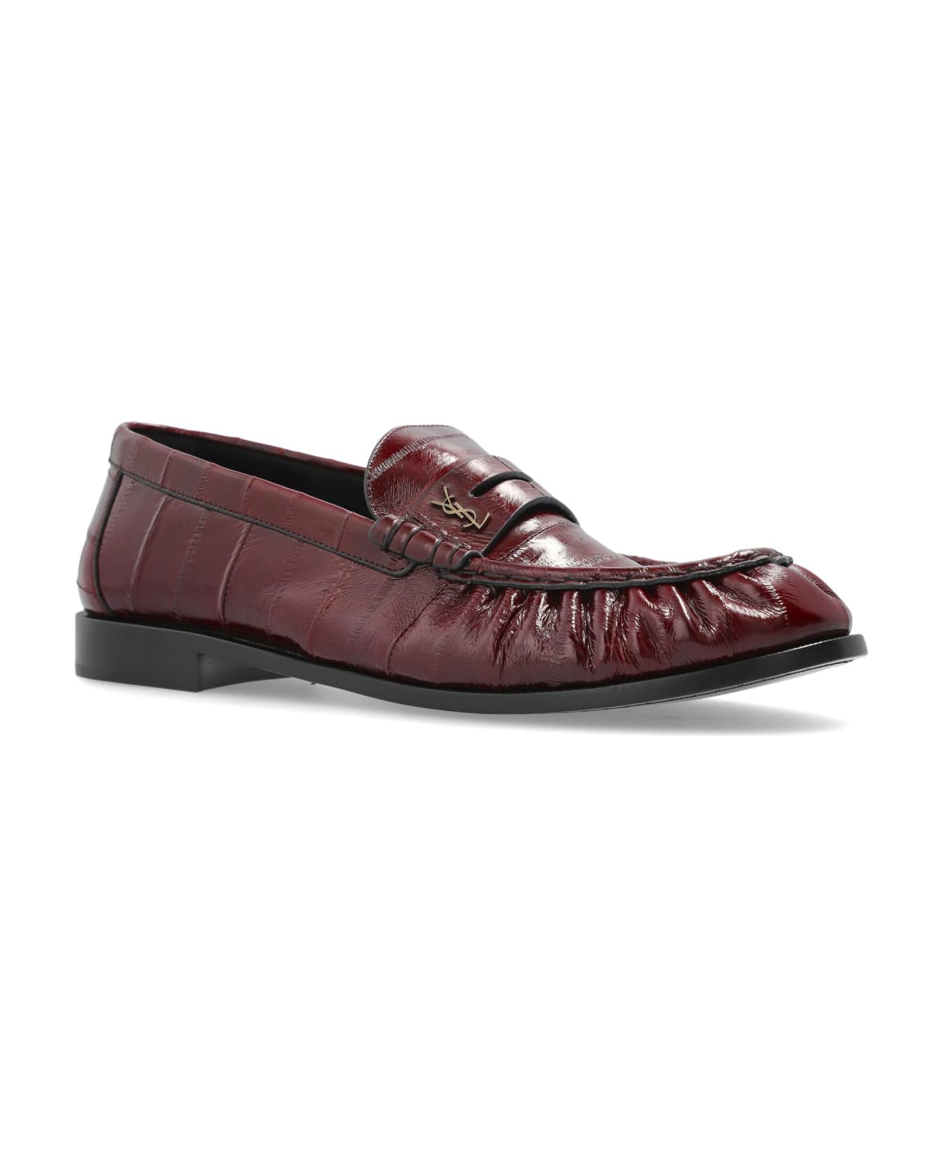 Saint Laurent Leather Loafers - Bordeaux