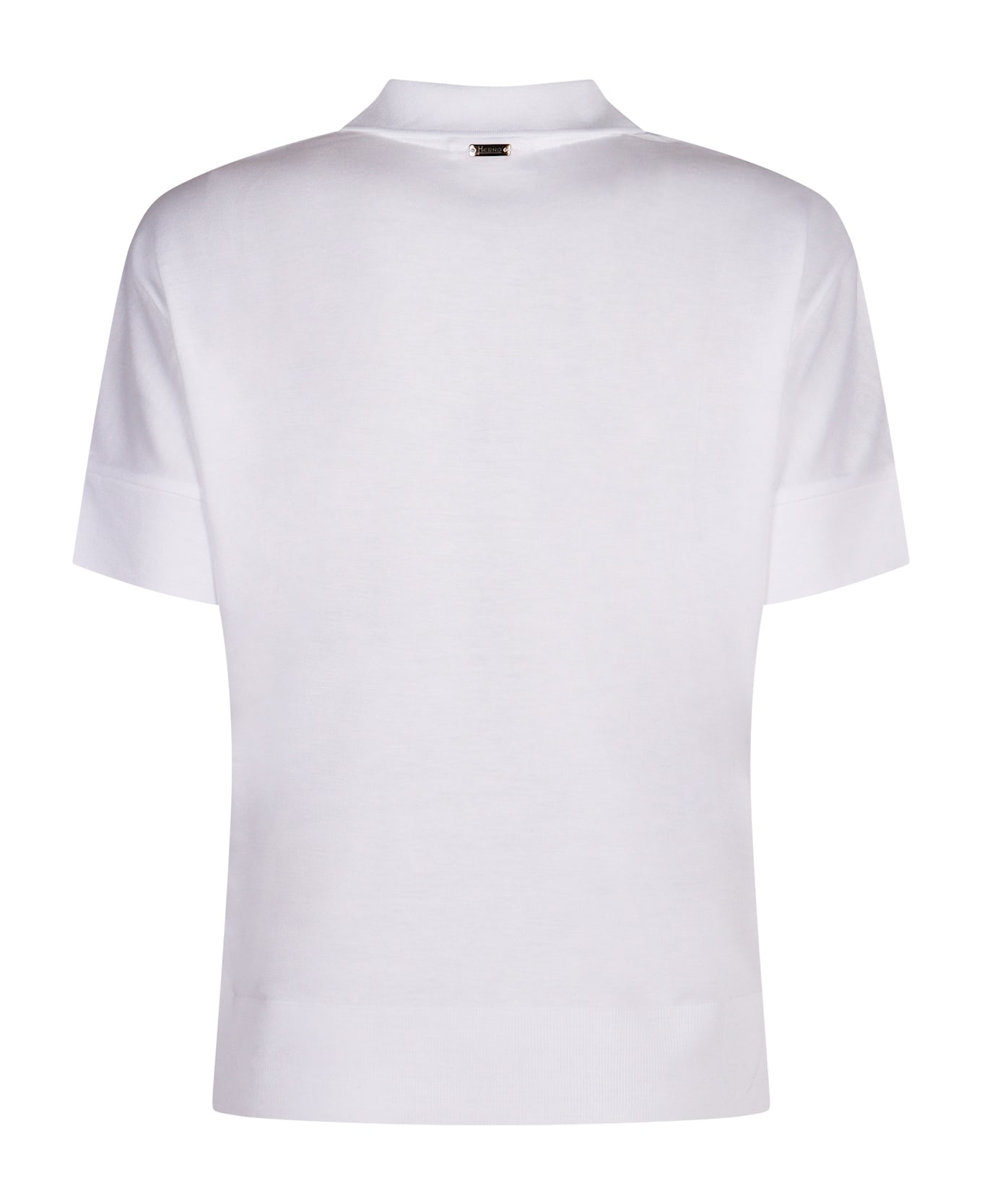 Herno Short Sleeve Polo Shirt - White