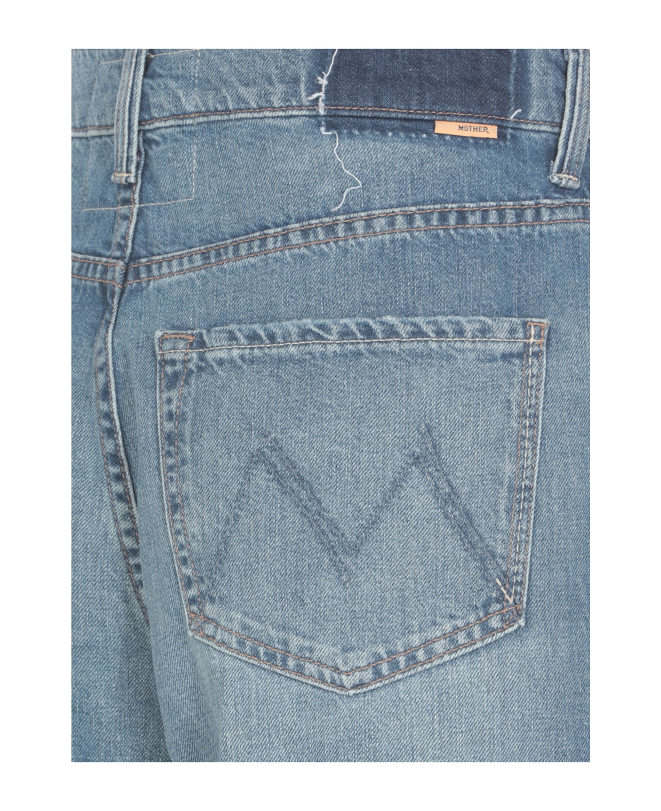 Mother The Ditcher Roller Sneak Jeans - Blue デニム