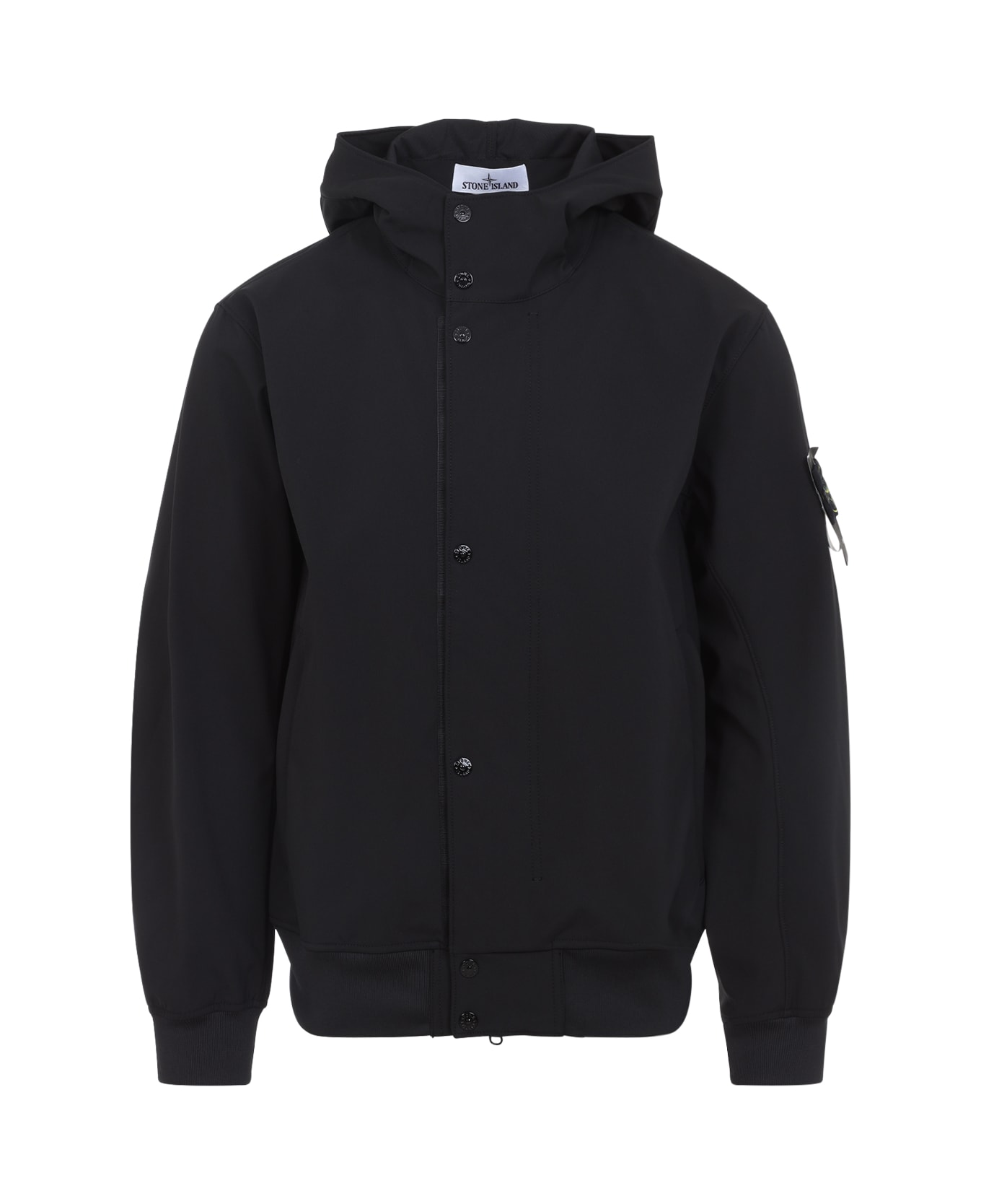 Stone Island Short Parka - Black