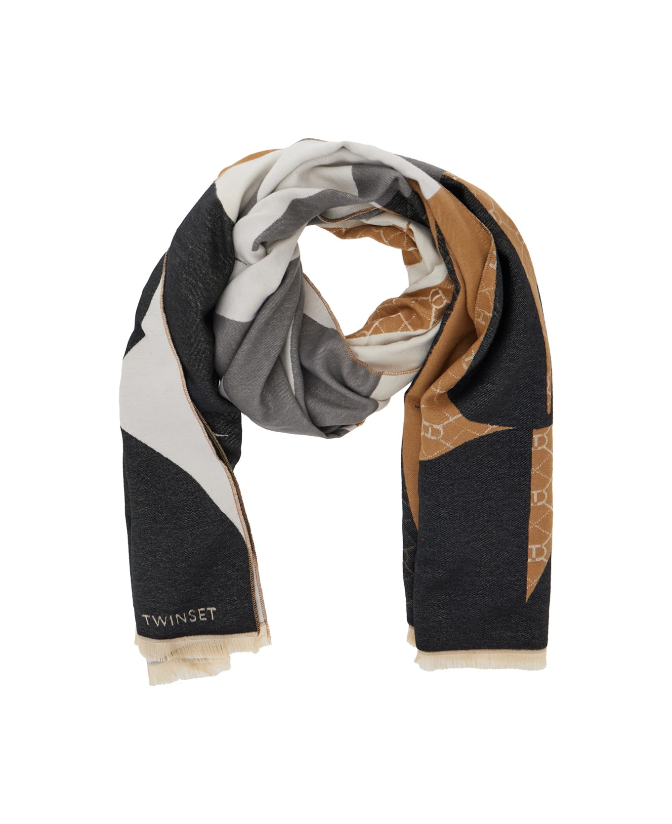 スカーフ TWINSET FW25 STOLA JACQ. OVAL (252TA4270 12649) TwinSet Stola Jacq. Oval | italist