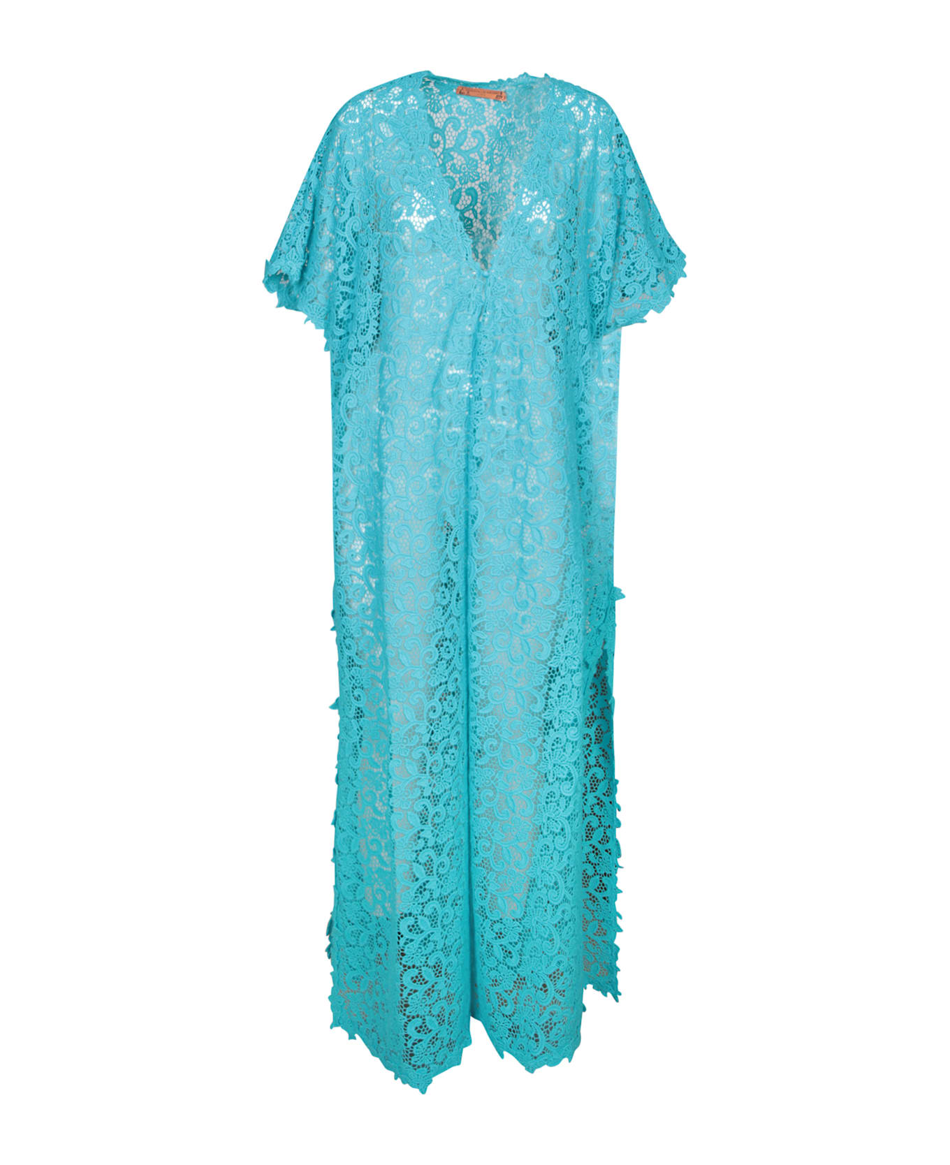 Ermanno Scervino Blue Macramã© Duster - Blue