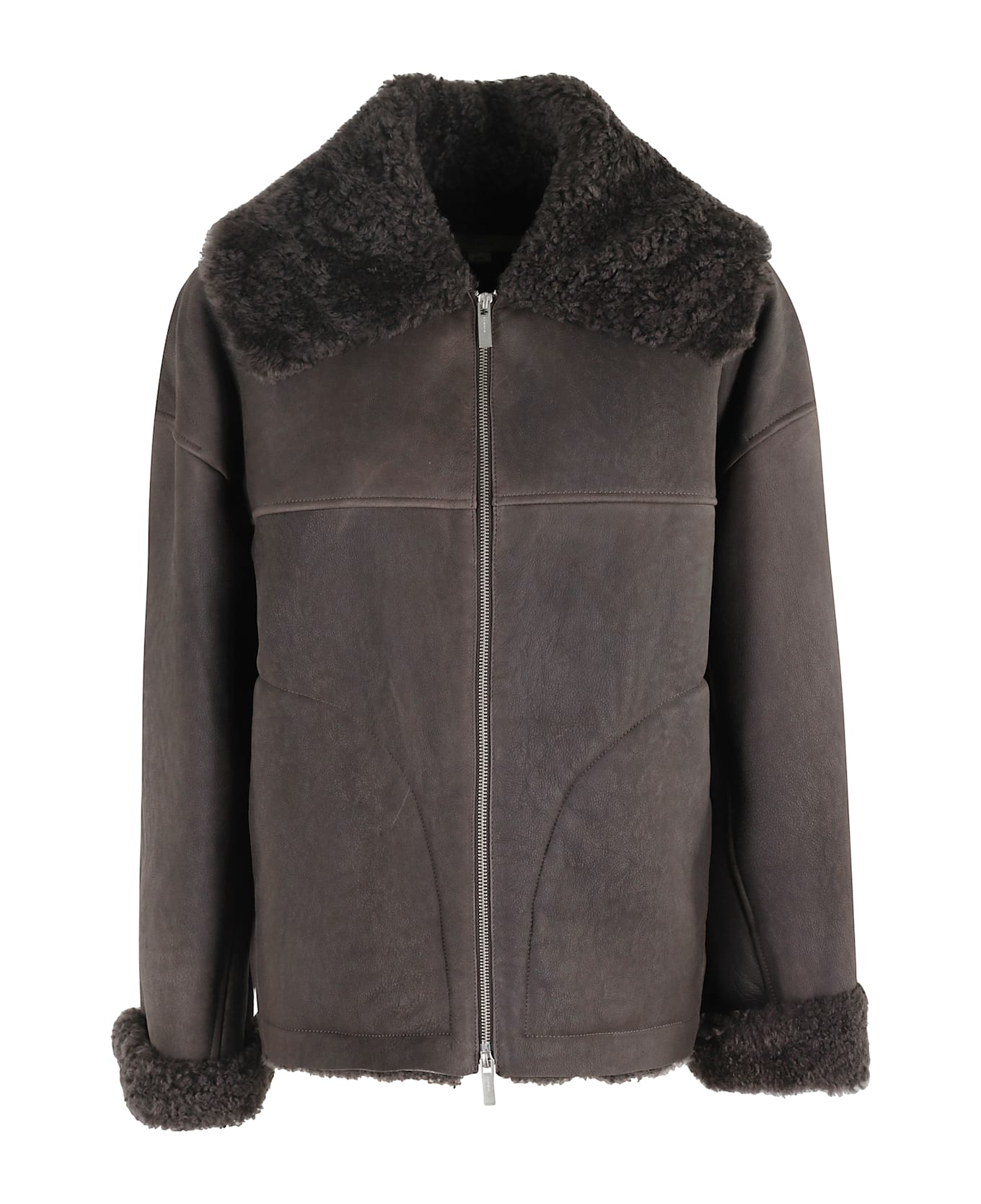 REMAIN Birger Christensen Shearling Bomber Jacket