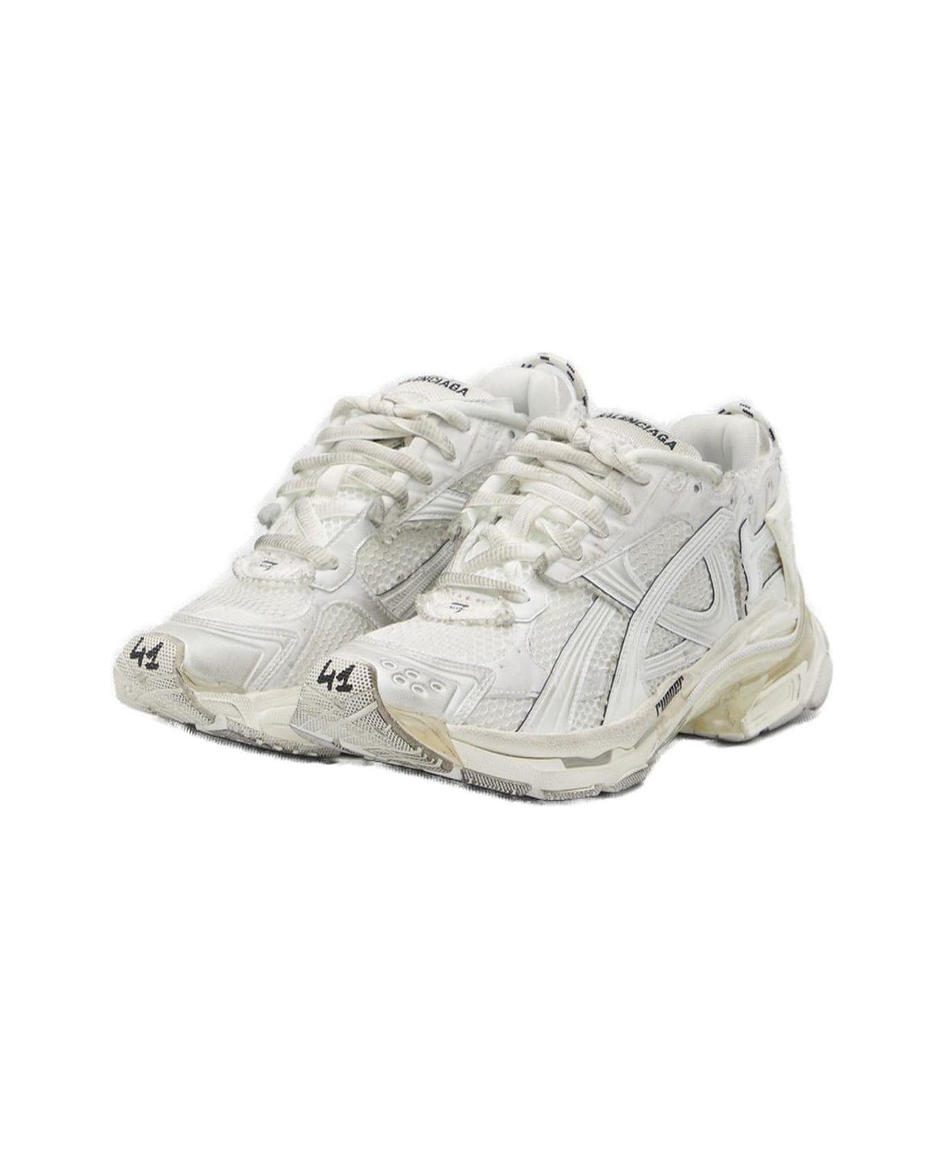 Balenciaga Runner Lace-up Sneakers - White