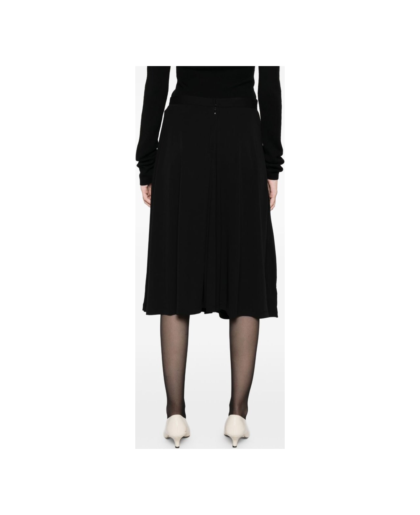 Totême Fluid Midi Skirt - Black スカート