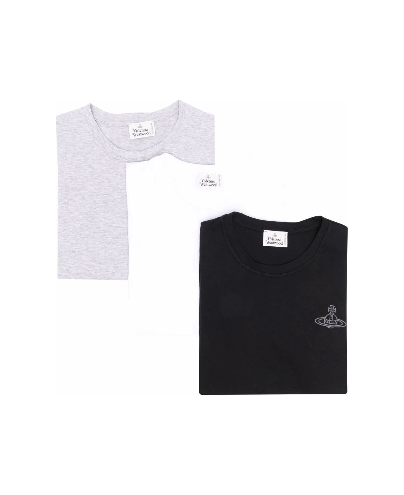 Vivienne Westwood Three Pack T-shirt - White Black Grey