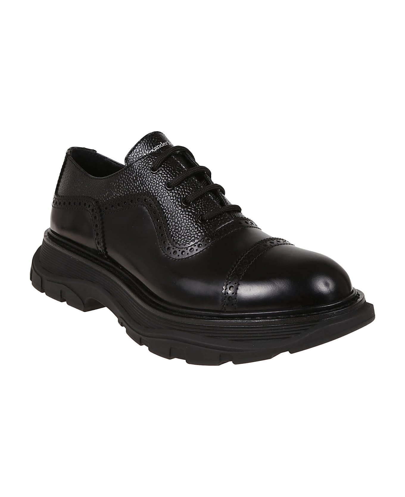 Alexander McQueen Derby Shoes - Black Black ローファー＆デッキシューズ