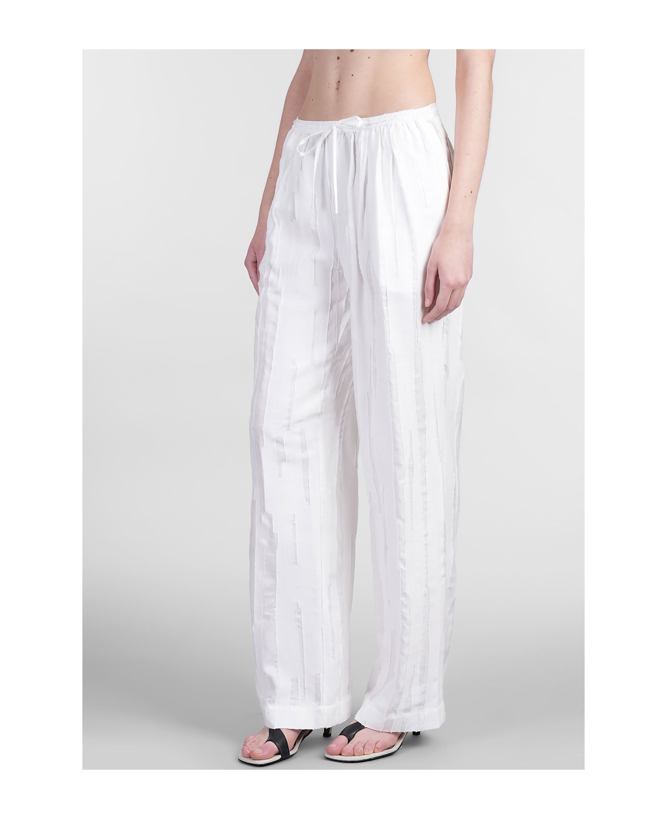 Loulou Studio Soler Pants In White Silk - white