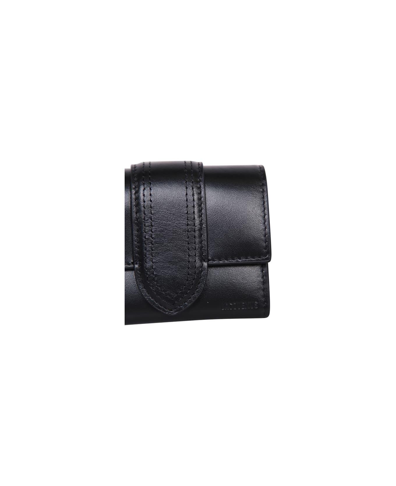 Jacquemus Le Compact Bambino Leather Wallet - Black