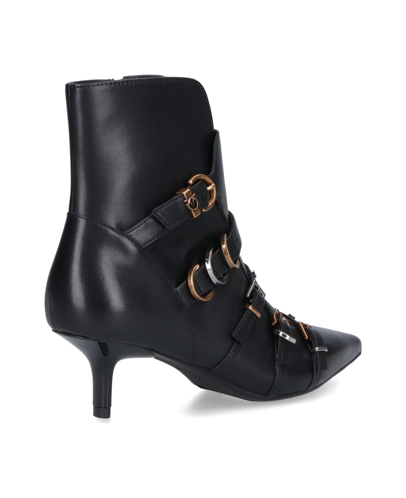 Pinko Ankle Boots With Buckle - Black  
