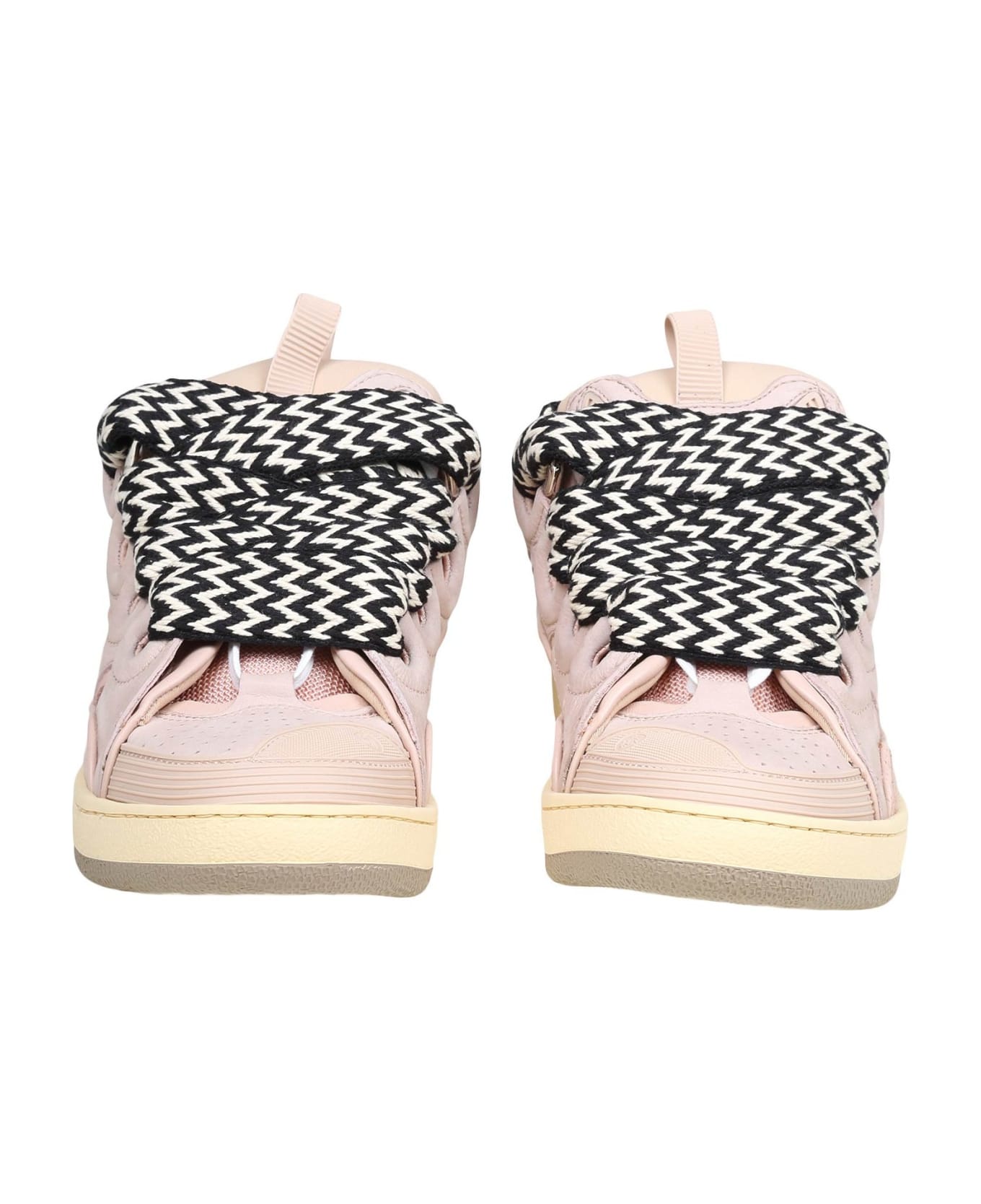 Lanvin Skate Sneakers In Pink Leather - Pink スニーカー