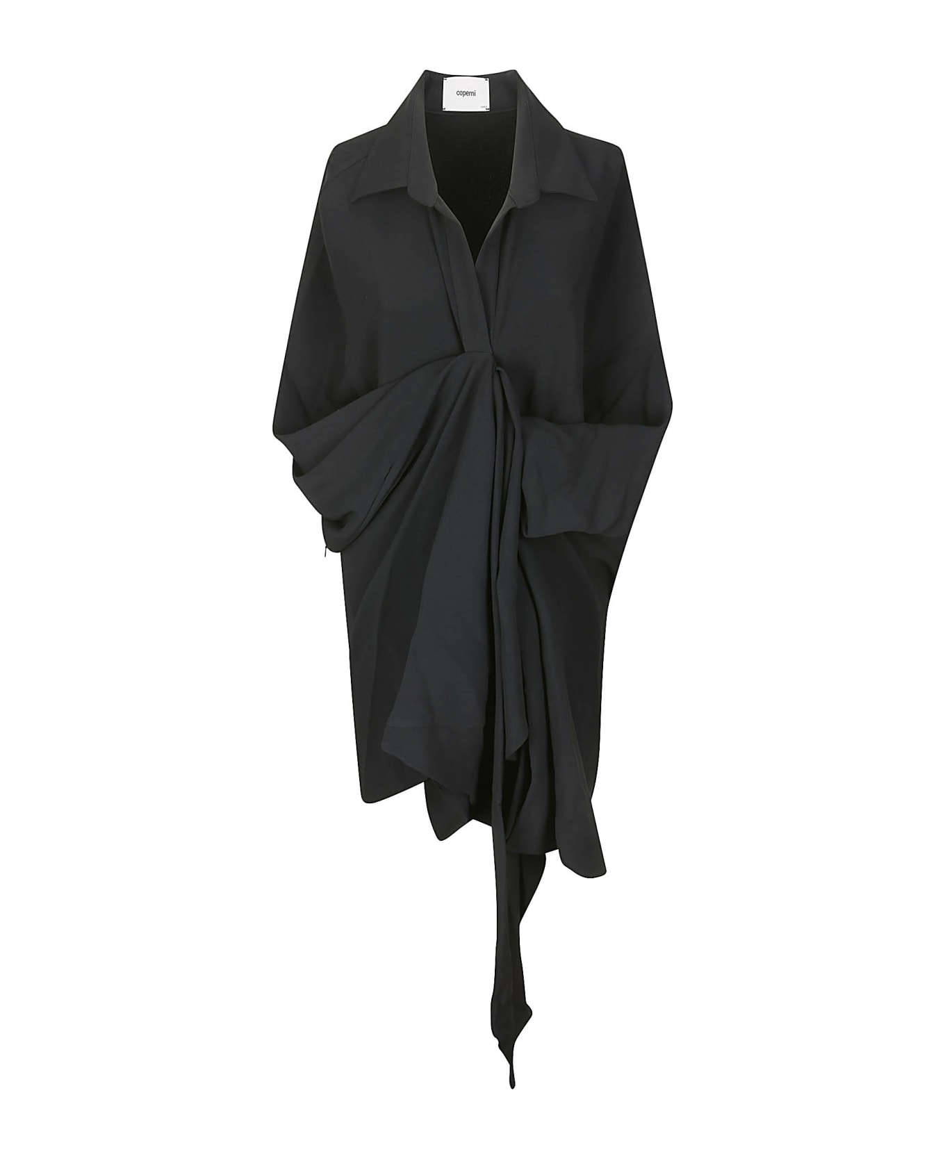 Coperni Wrap Dress - BLACK