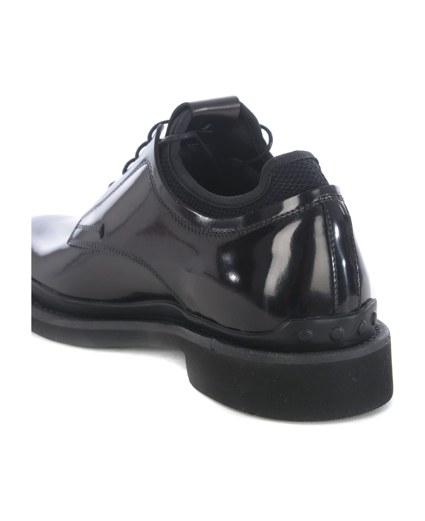 Tod's Shoes In Shiny Leather - Nero