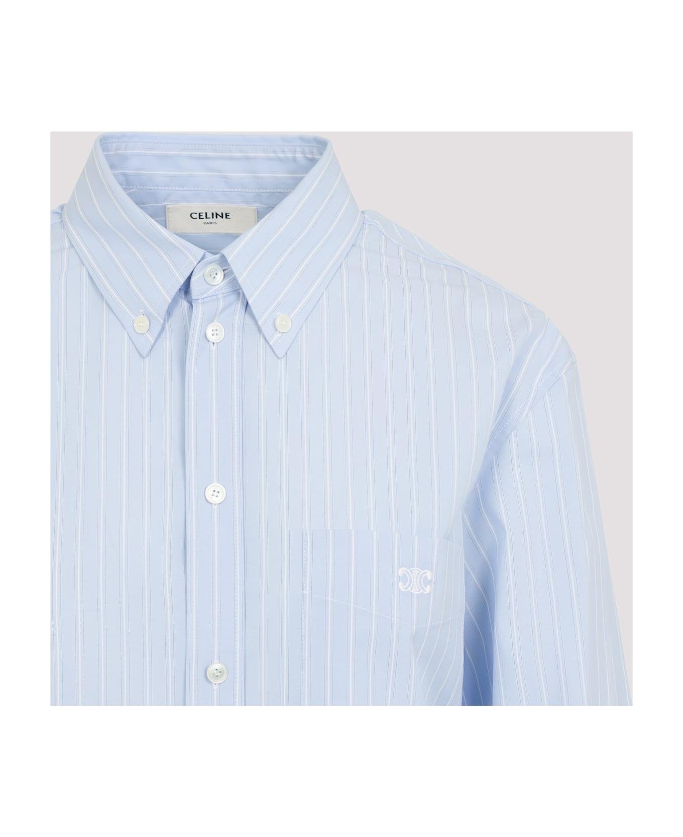 Celine Relaxed Shirt - BLEU/CRAIE/NAVY