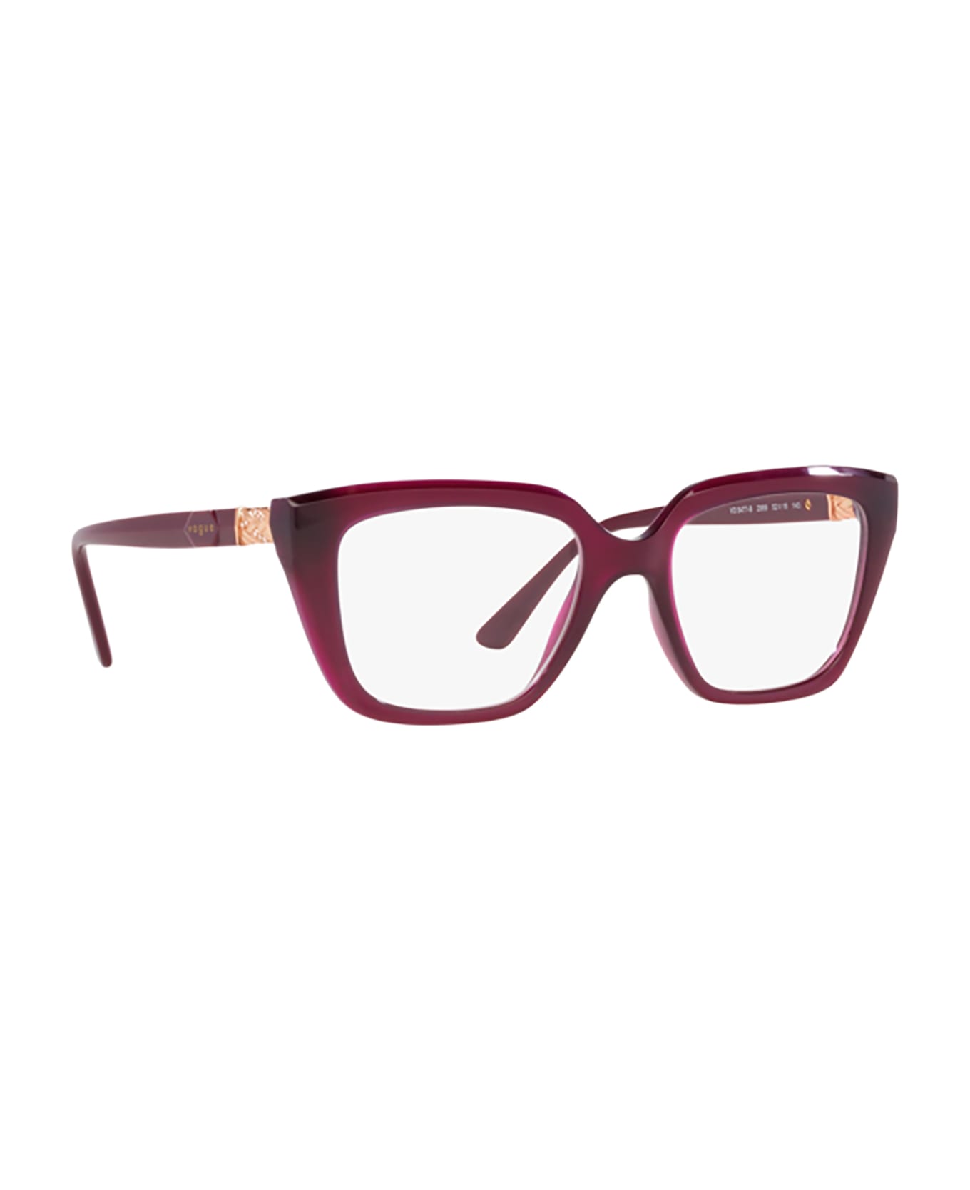 Vogue Eyewear Vo5477b Transparent Cherry Glasses - Transparent Cherry