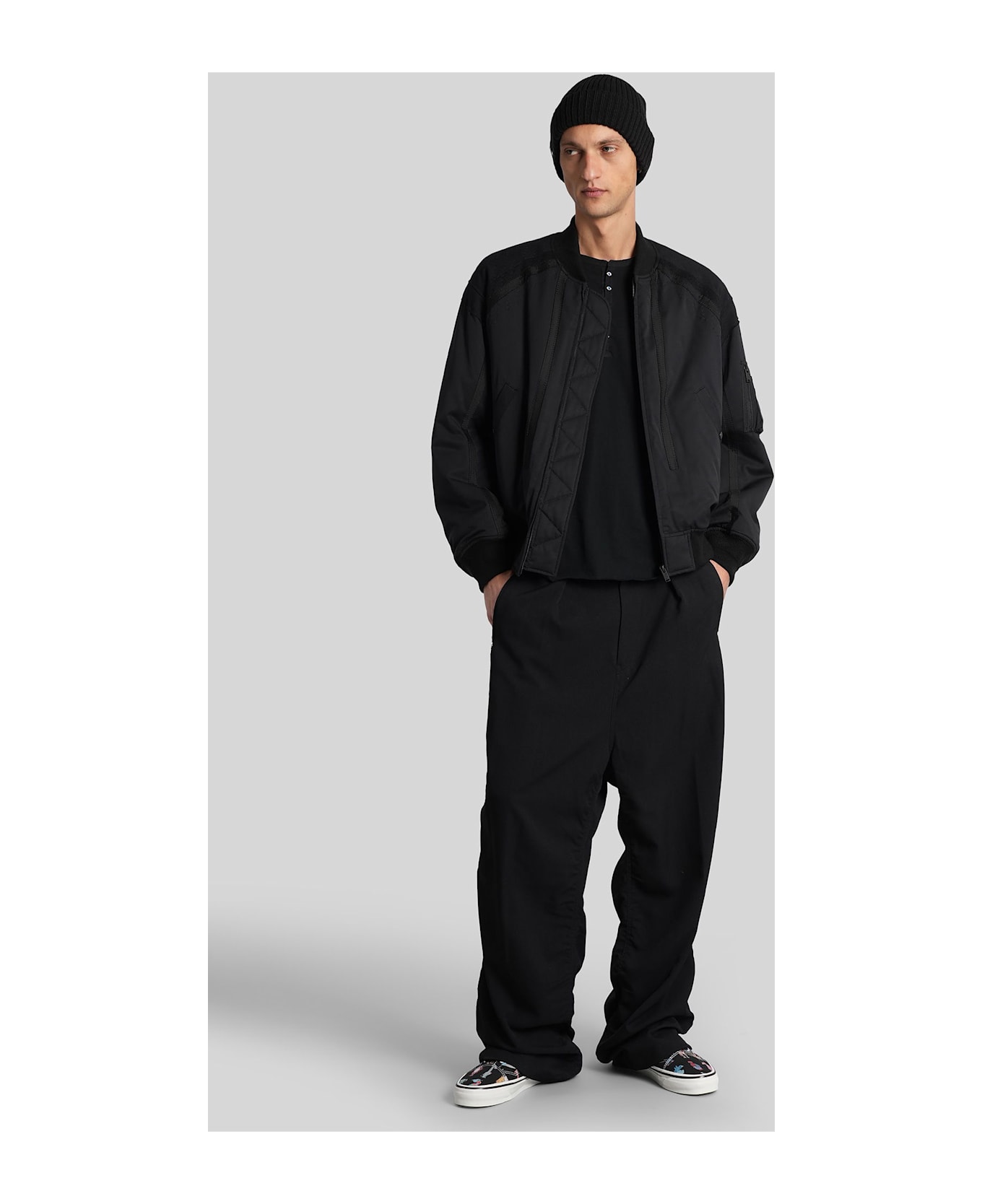 Undercover Jun Takahashi Bomber Jacket In Black Wool - black