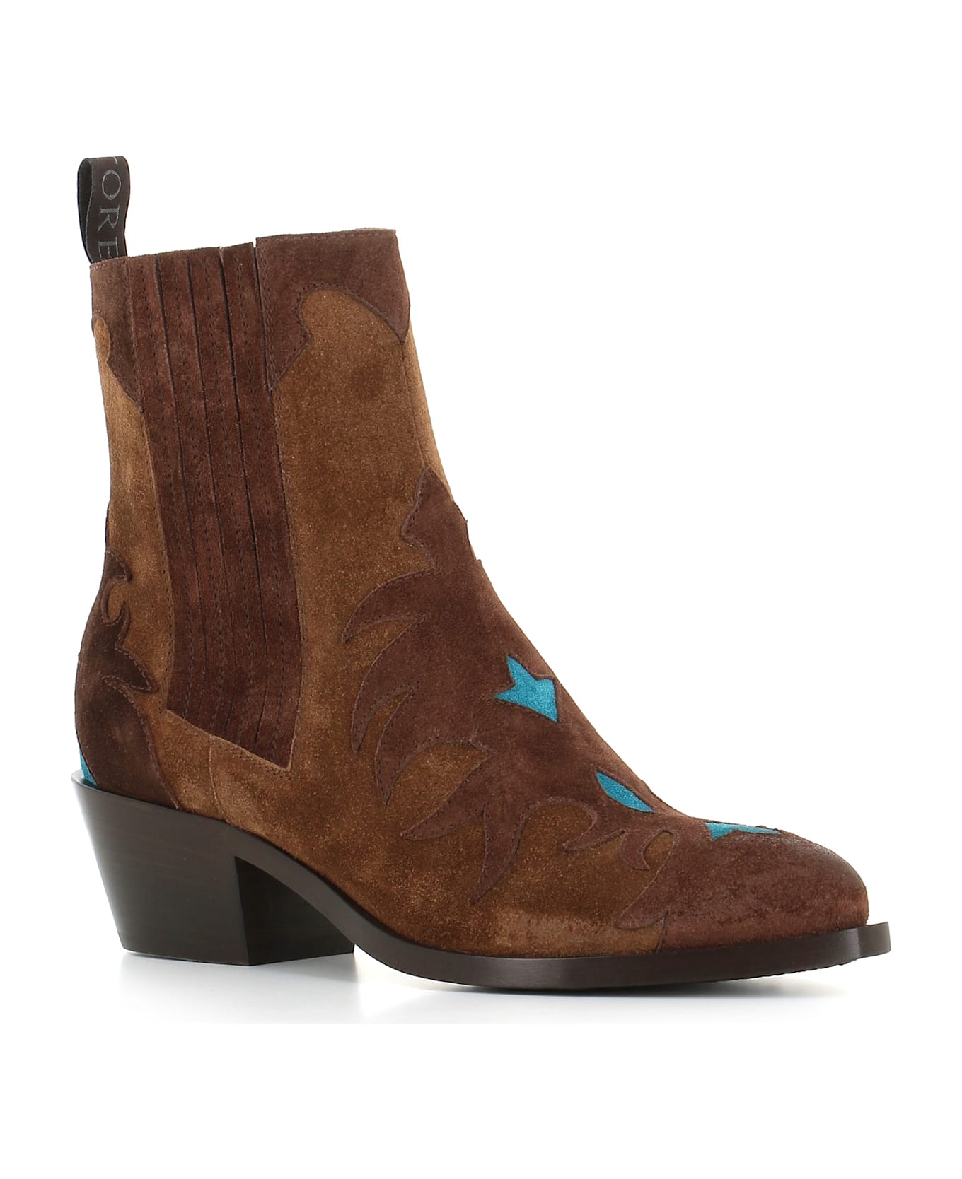 Sartore Texan Boot Sr3645t9 - Brown/light blue