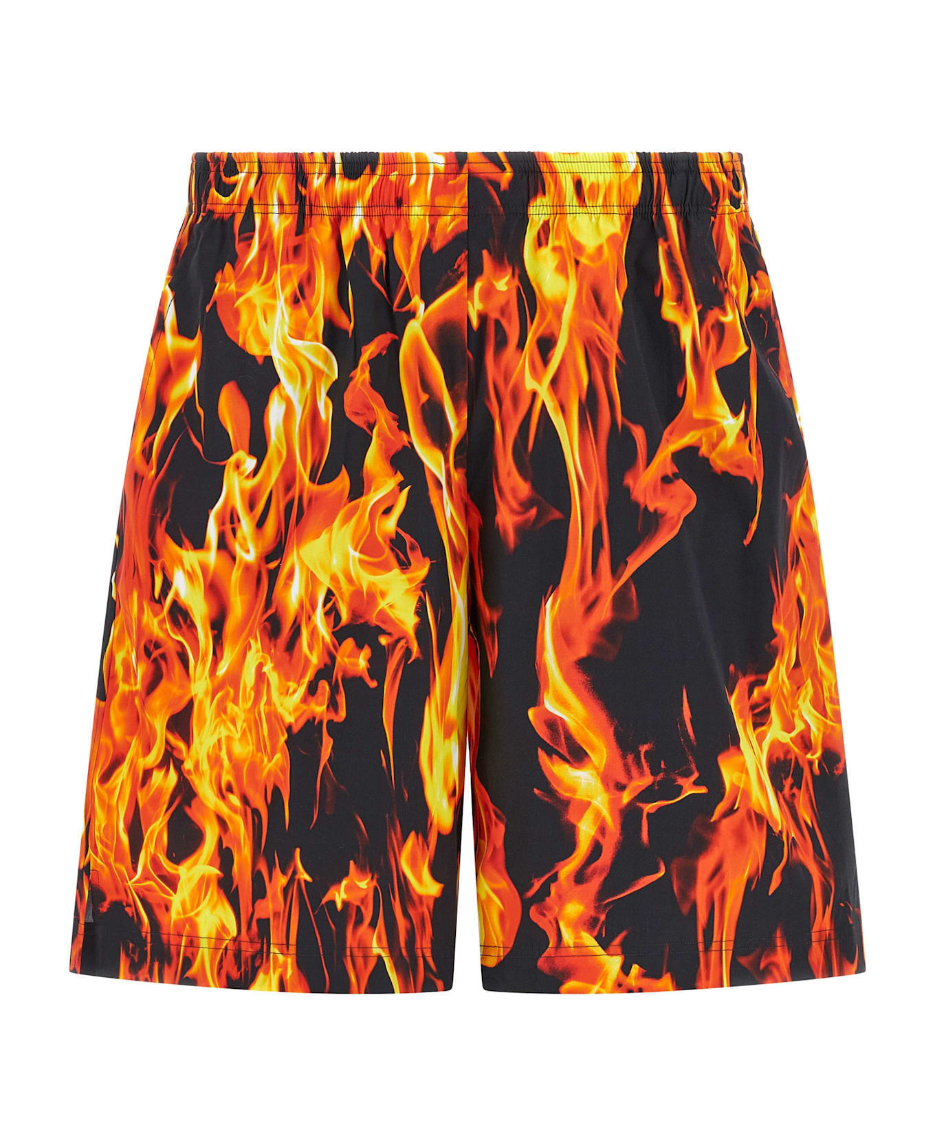 VETEMENTS 
black 
Orange Fire
 Bermuda Shorts - Multicolor