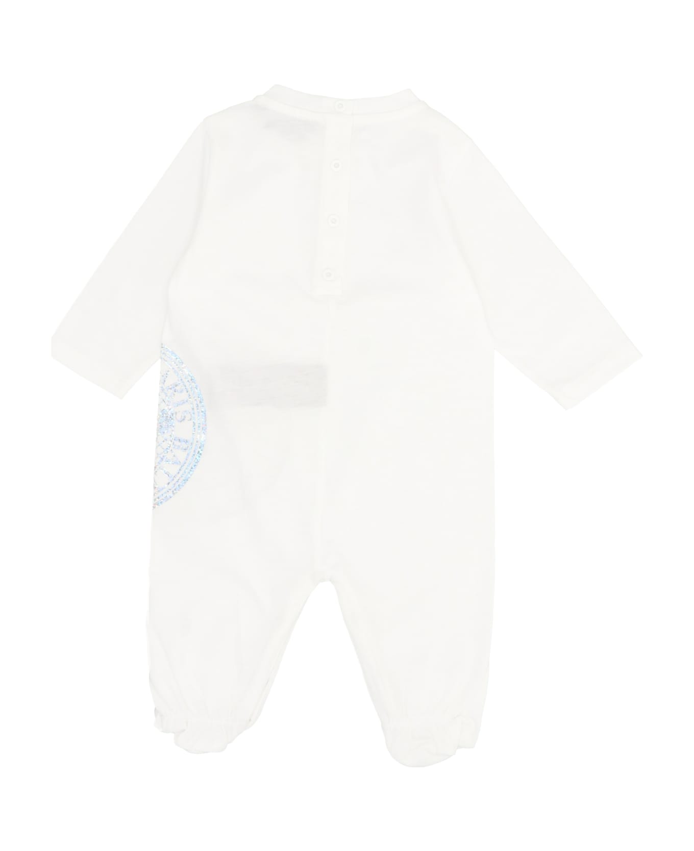 Balmain Rompersuit And Hat Baby Set - White