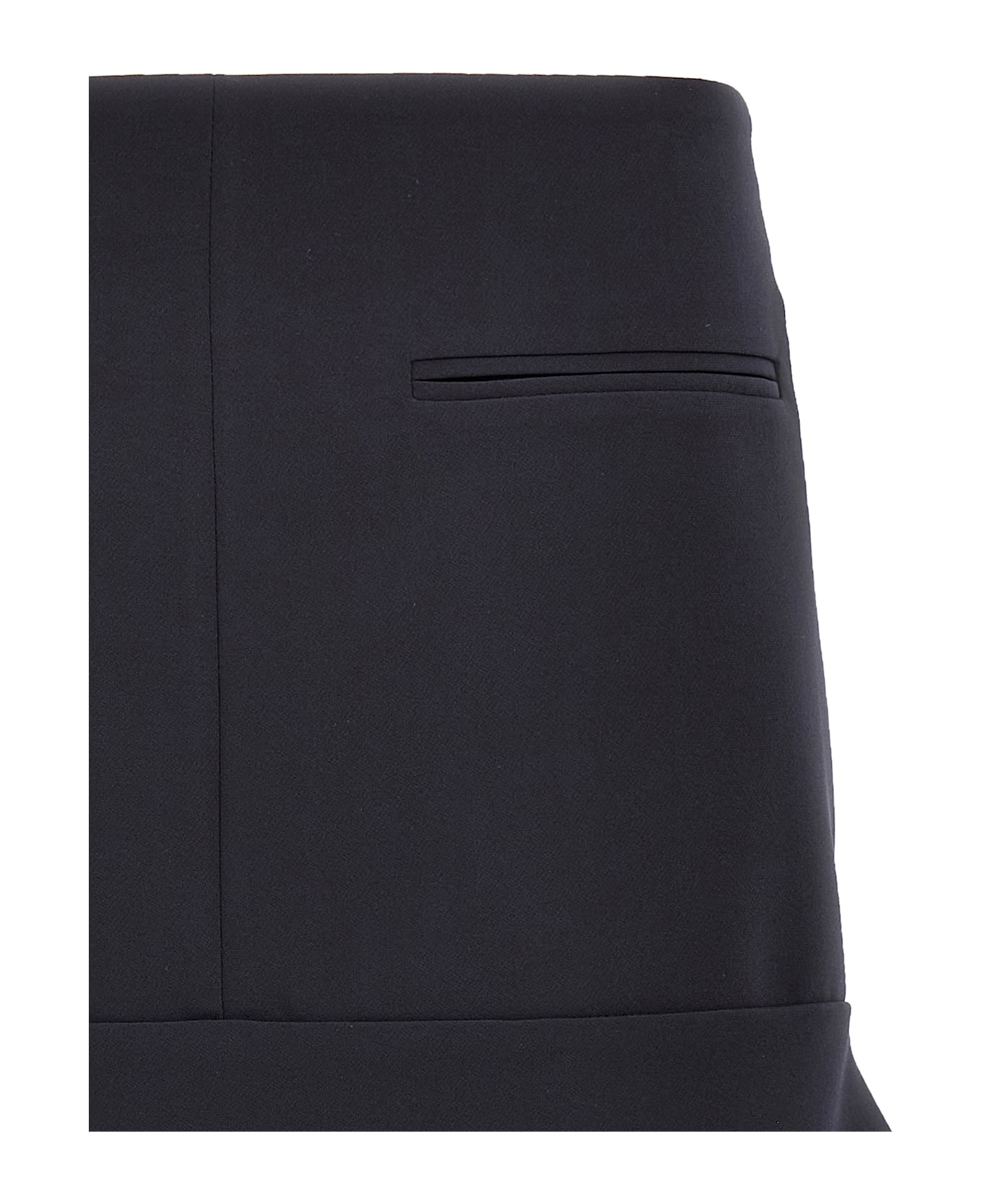 Courrèges 
reversed Belt Mini
 Skirt - Blue