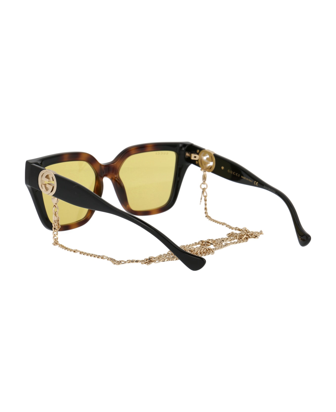 Gucci Eyewear Gg1023s Sunglasses - 004 HAVANA BLACK YELLOW