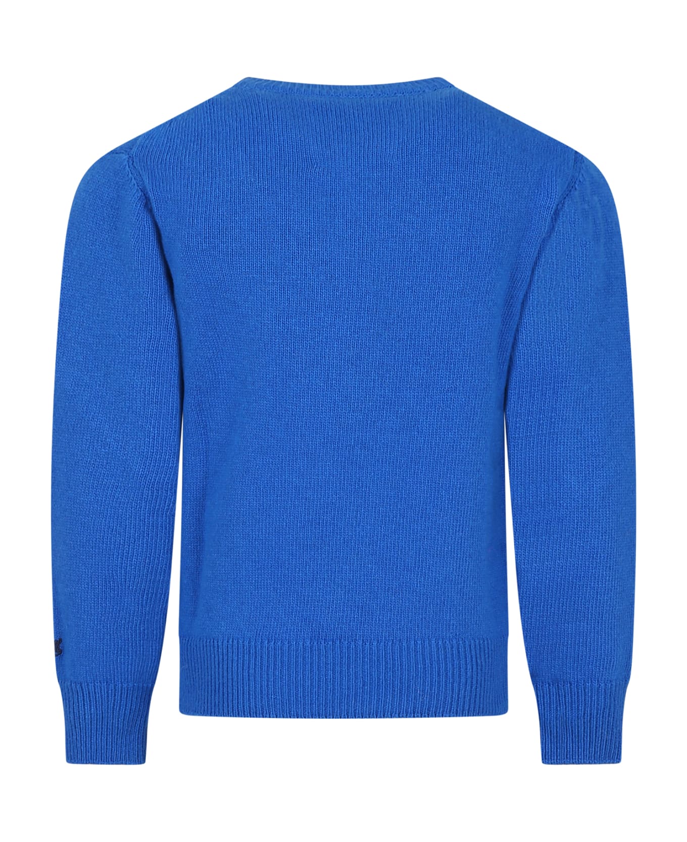 MC2 Saint Barth Blue Sweater For Boy With Superman - Light Blue