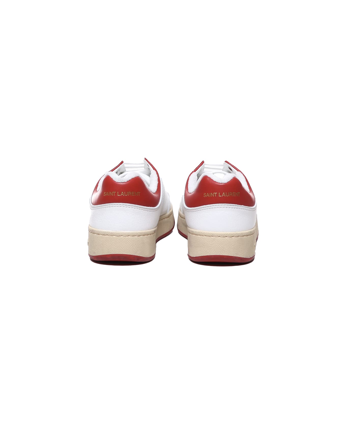 Saint Laurent Sneakers Sl/61 In Calfskin - WHITE, red
