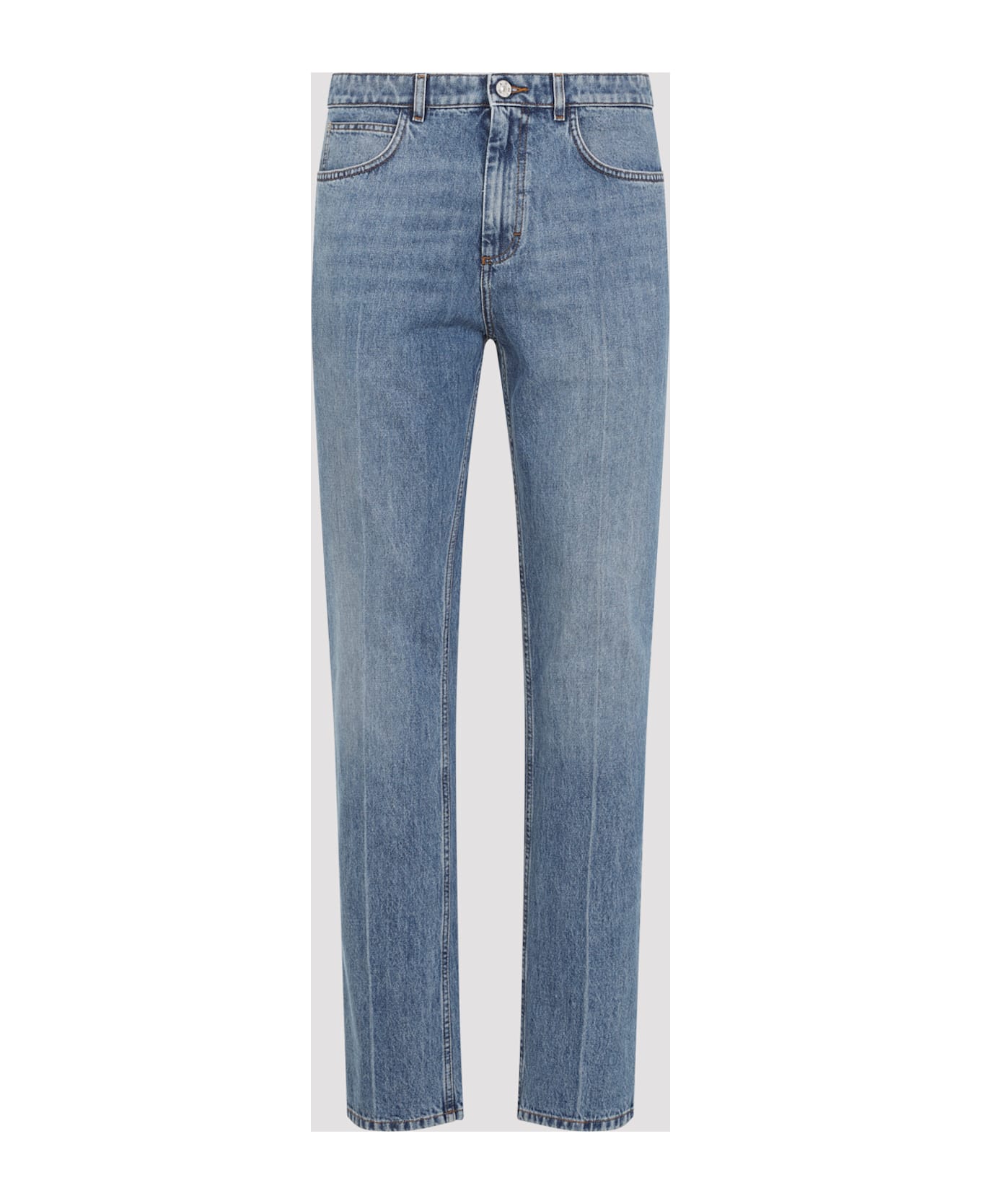 Marni Washed Bull Denim 5-pocket Jeans - BLUE
