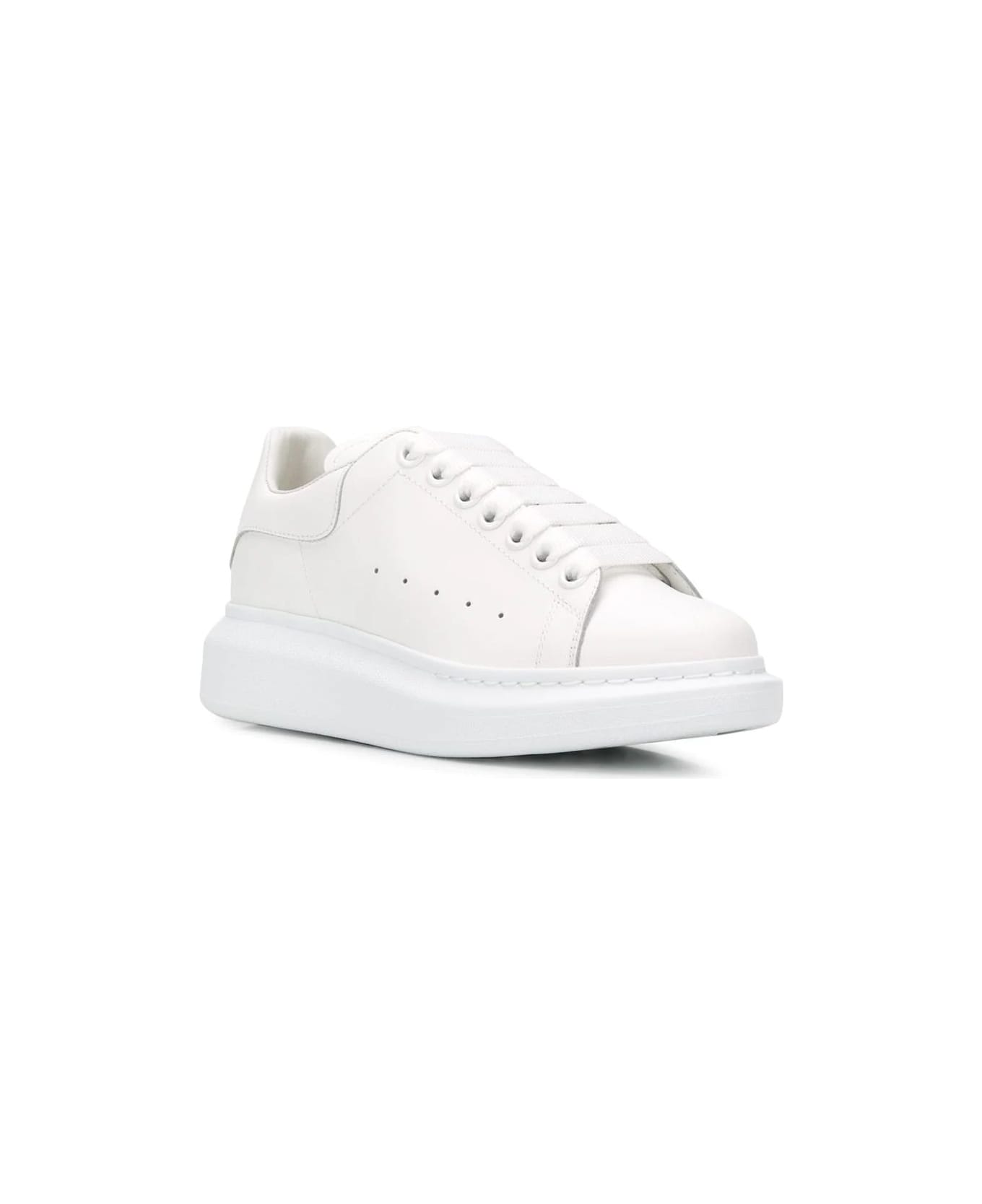 Alexander McQueen Total White Oversized Sneakers - White