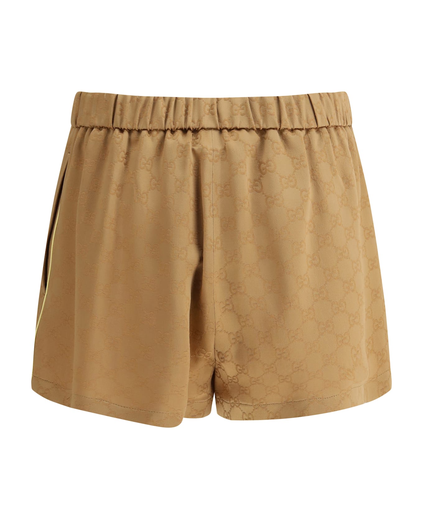 Gucci Gg Pattern Shorts - Rame/mix