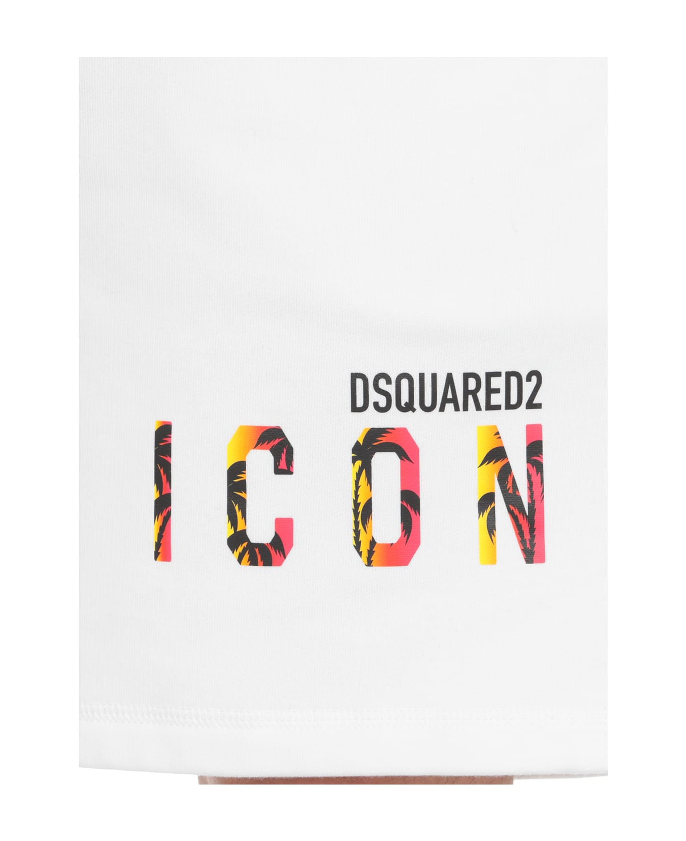 Dsquared2 Logo Print Shorts - White