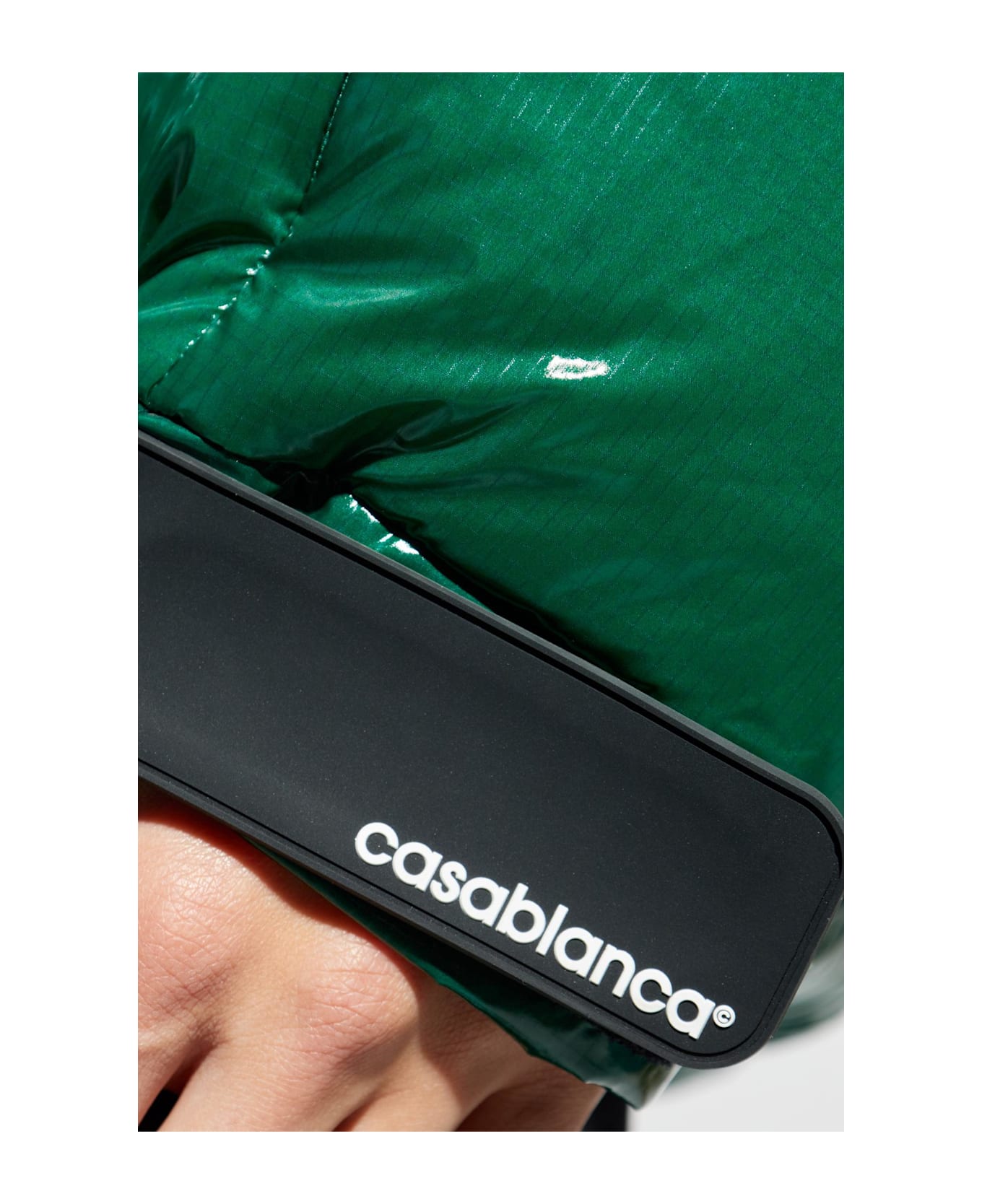 Casablanca Insulated Jacket With Monogram - GREEN