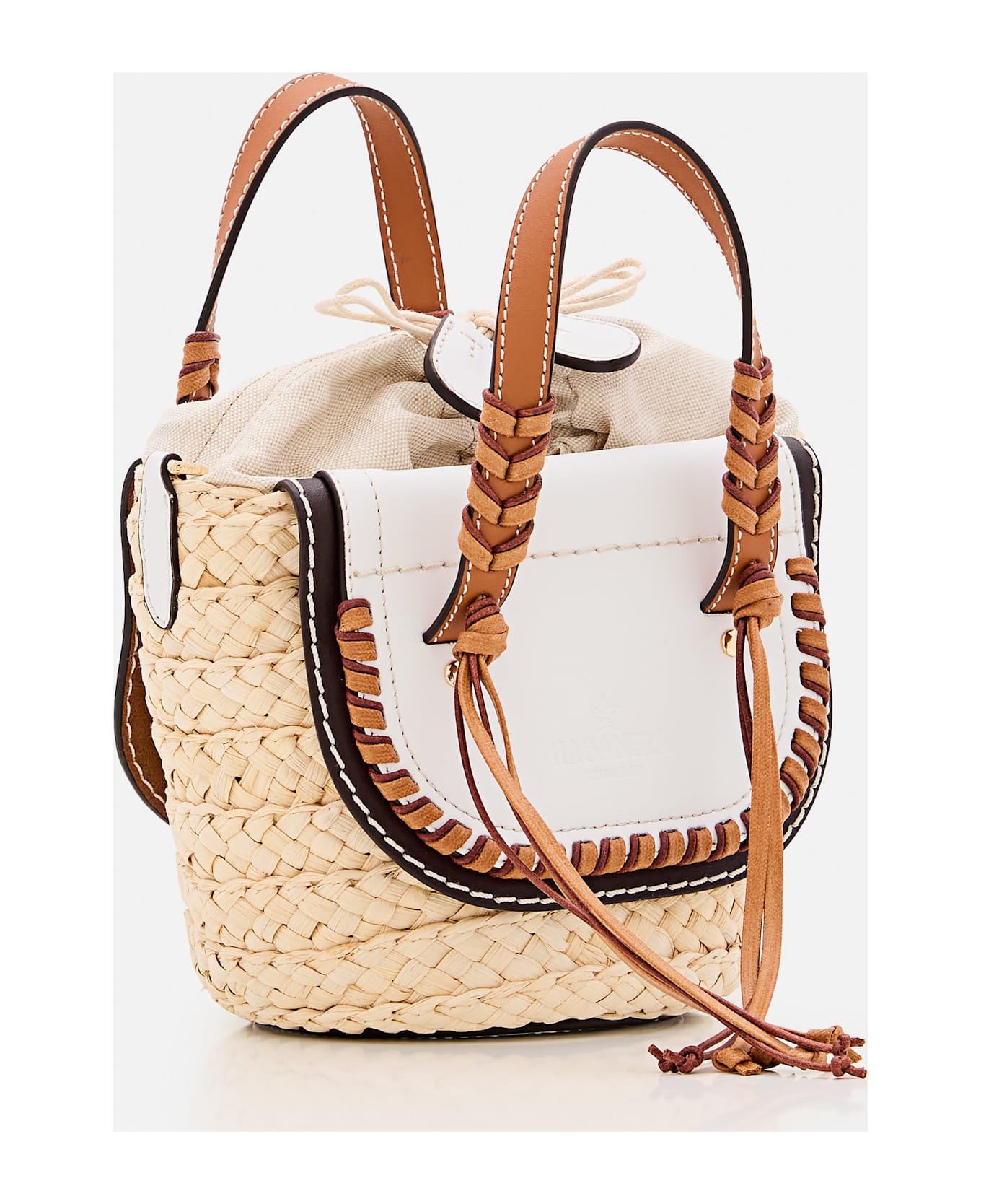 Cuba Lab Habanera Leather Handbag - White