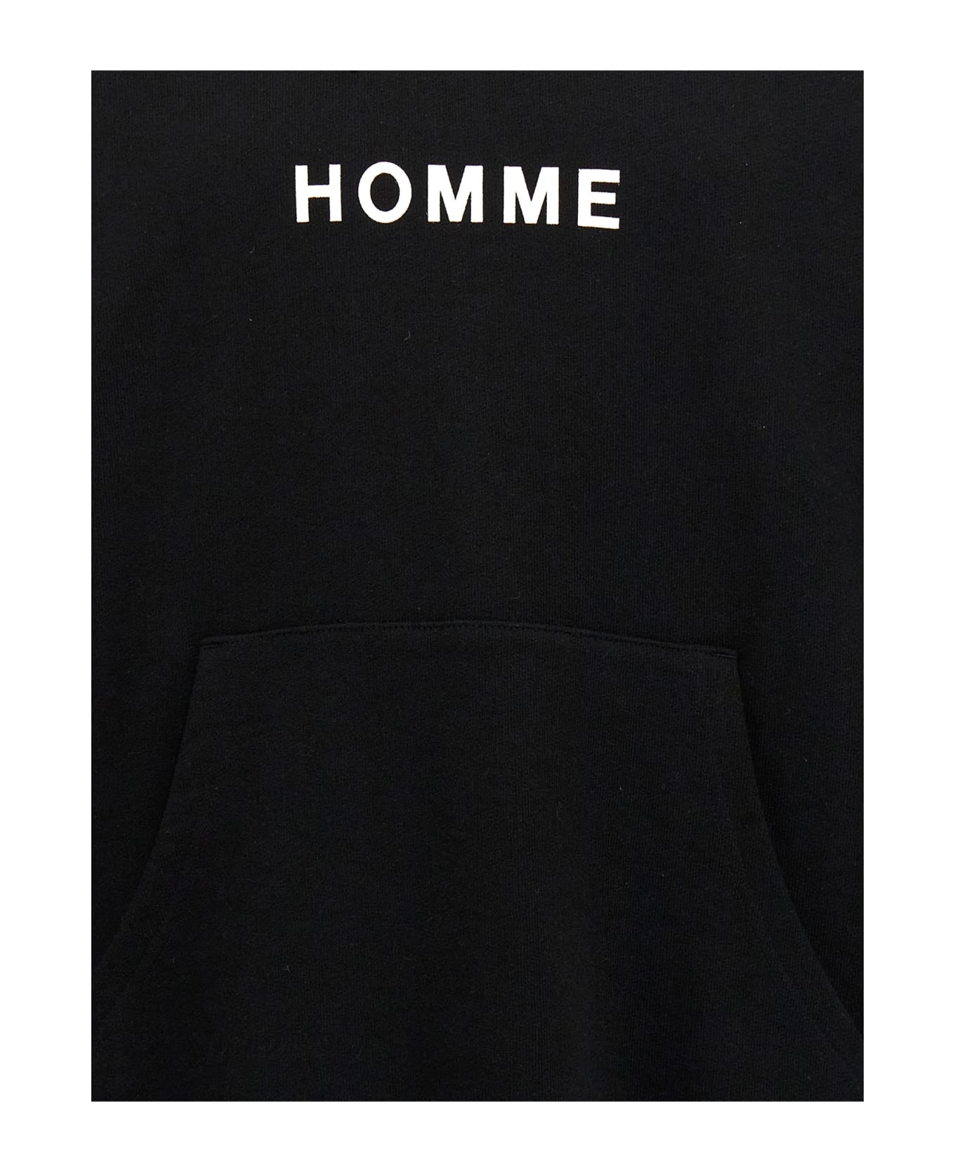 Comme des Garçons Homme Logo Print Hoodie - Black  