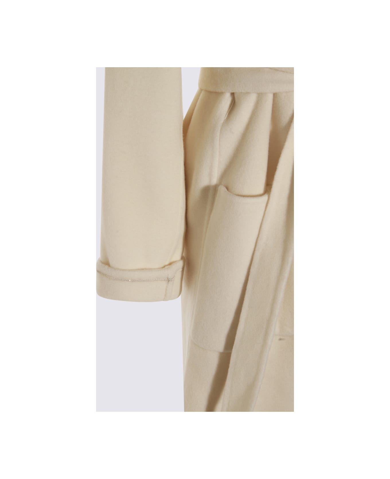 Fabiana Filippi White Cashmere Coat - burro