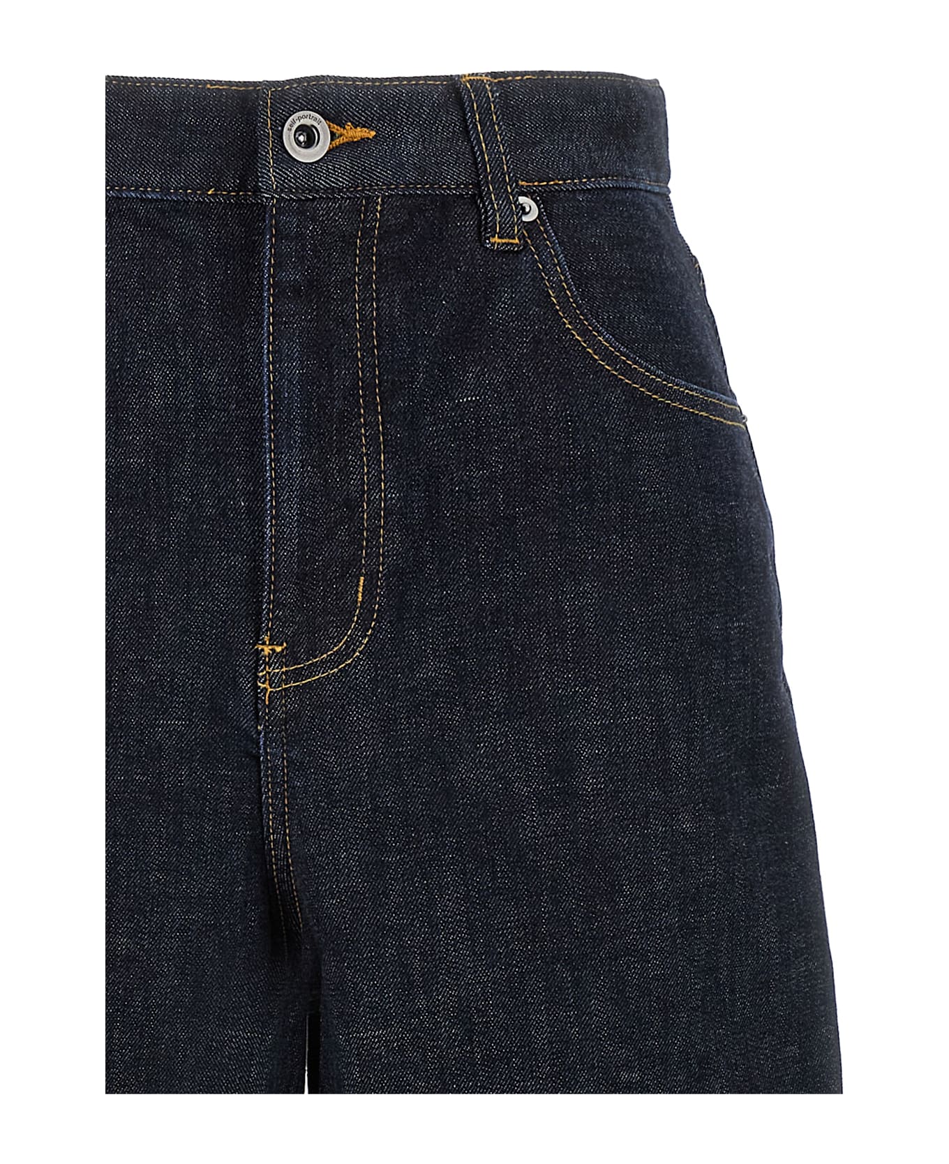 self-portrait 
indigo Barrel Leg
 Jeans - BLUE