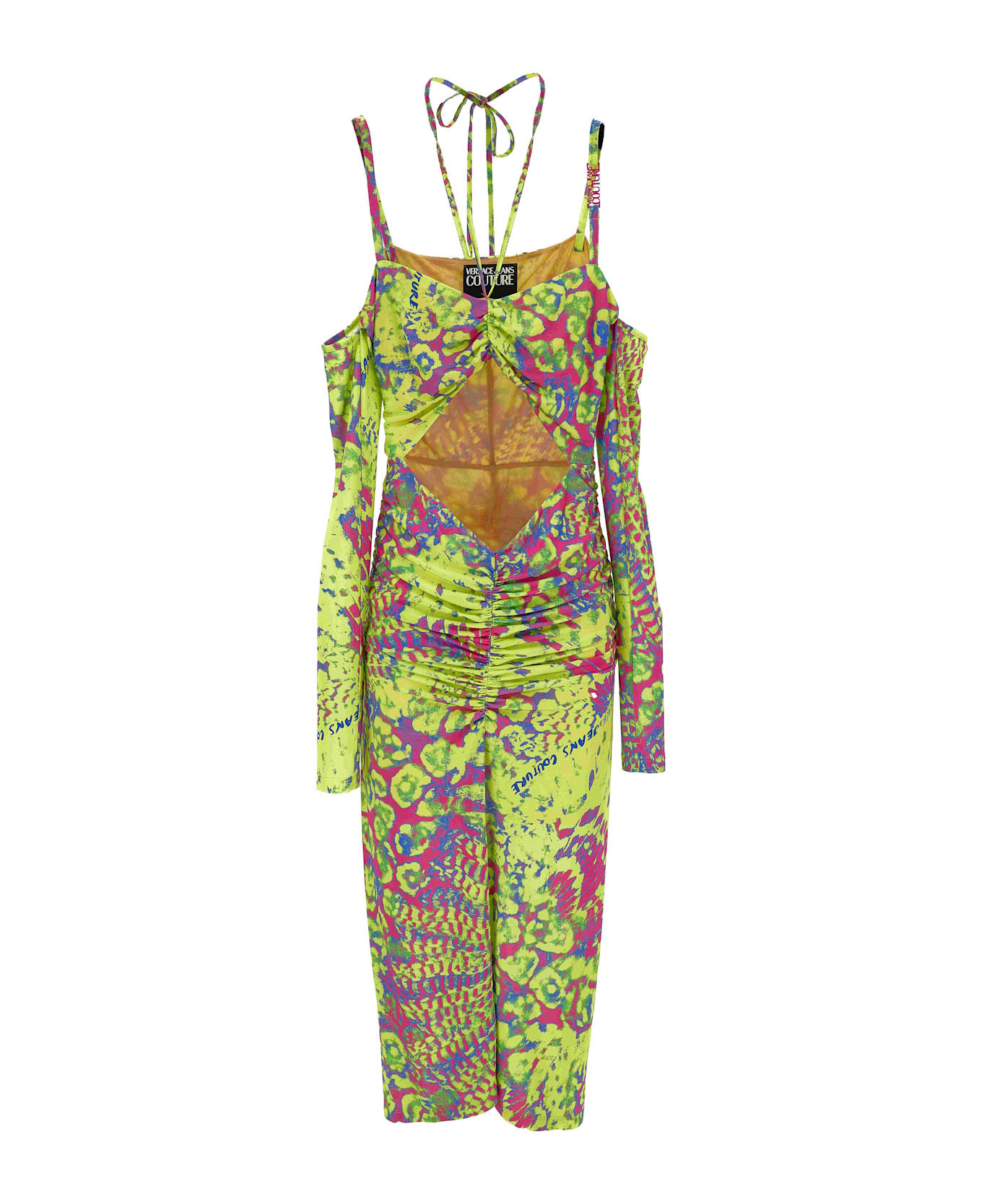 Versace Jeans Couture Yellow Long Dress - Yellow