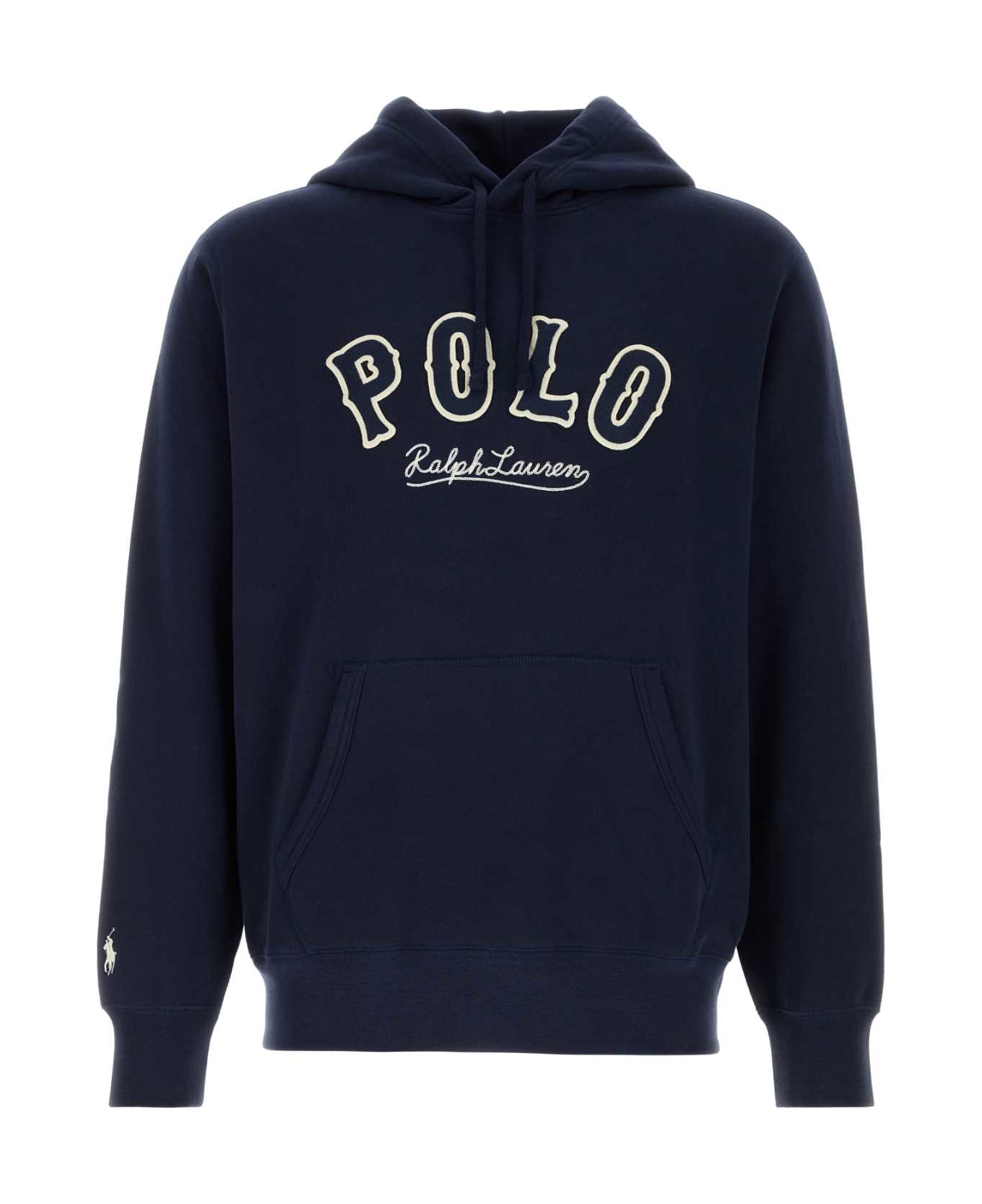 Polo Ralph Lauren Navy Blue Cotton Sweatshirt - CRUISENAVY