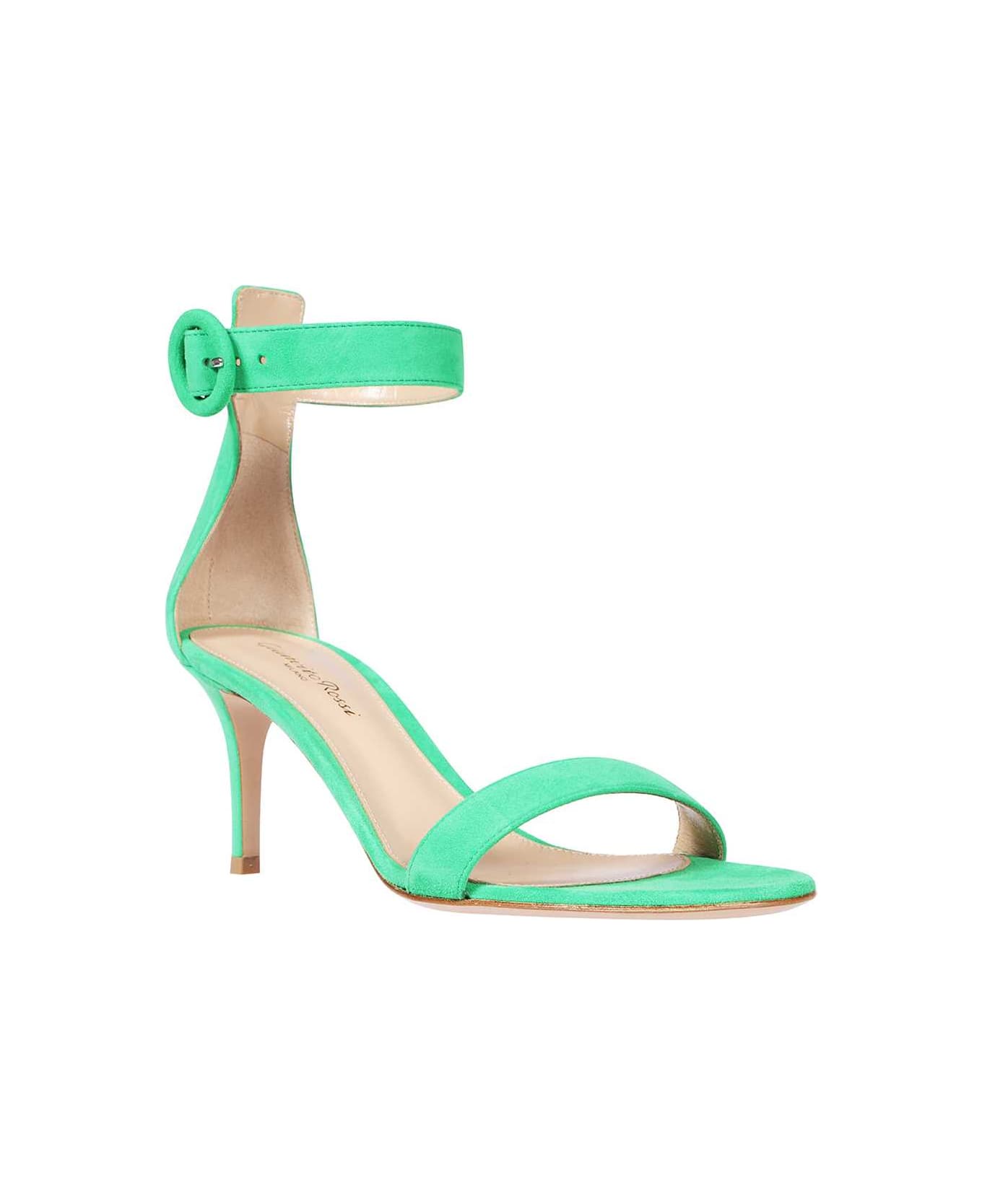 Gianvito Rossi Suede Sandals - green
