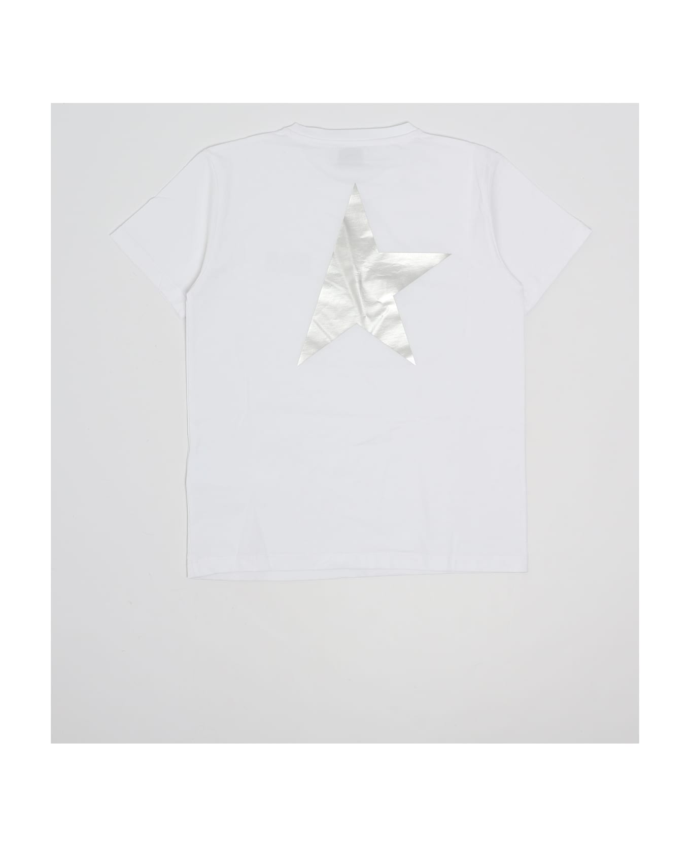 Golden Goose T-shirt T-shirt - BIANCO-ARGENTO Tシャツ＆ポロシャツ