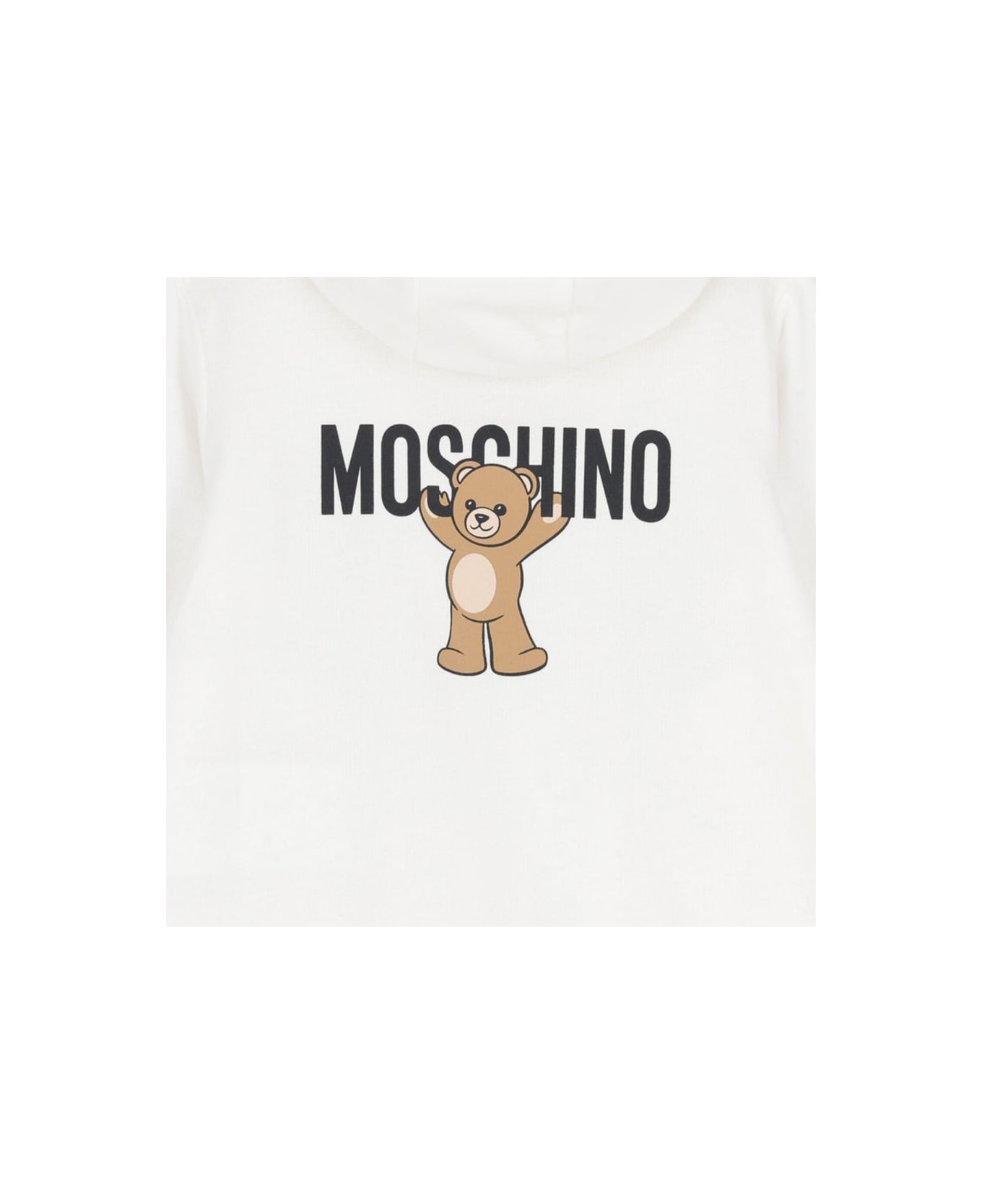 Moschino Jumpsuit With "bear" Logo - WHITE