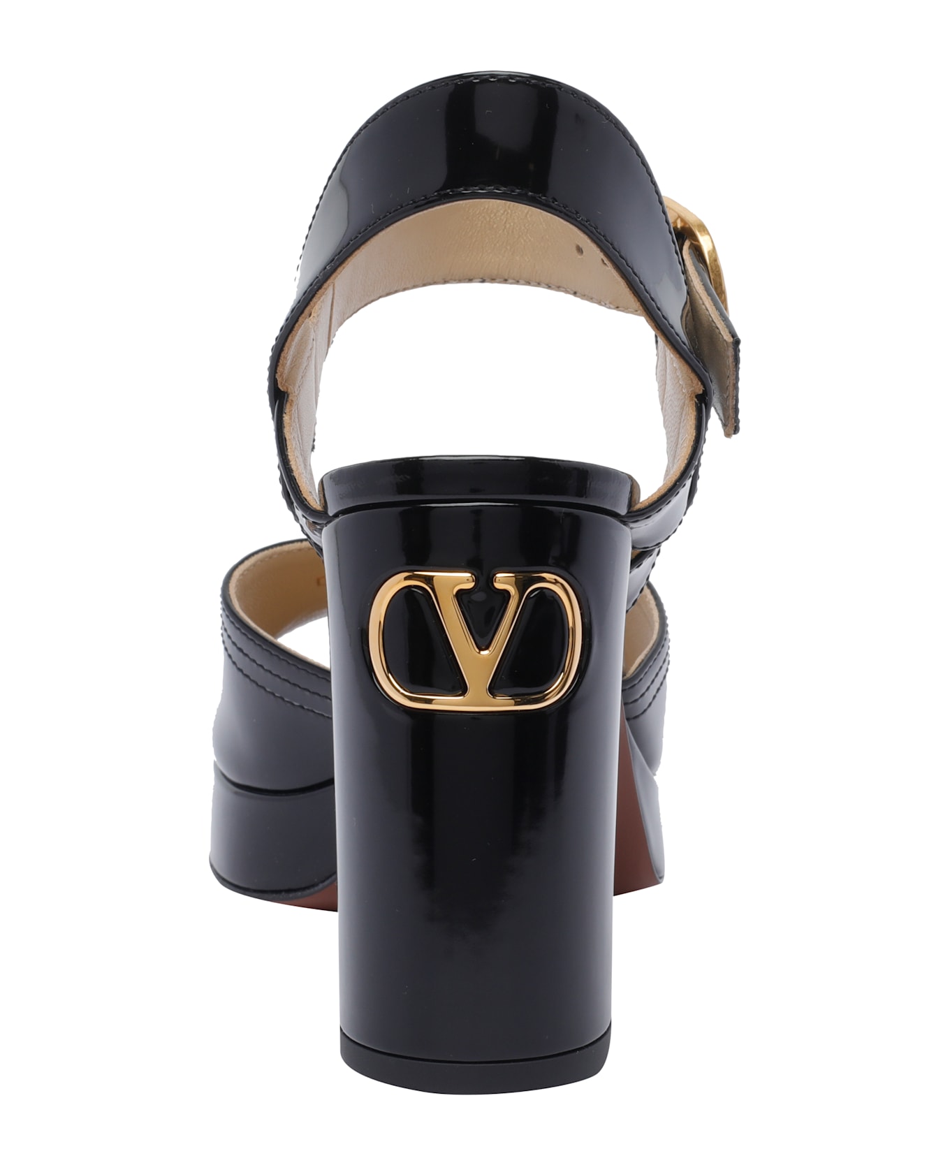 Valentino Garavani Fawcette Platform Sandals - Black