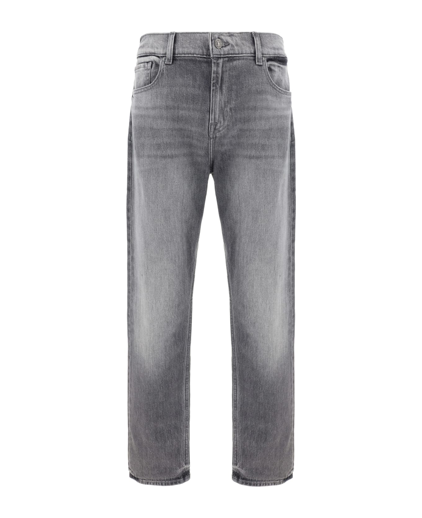 7 For All Mankind Check Off Jeans - Grey