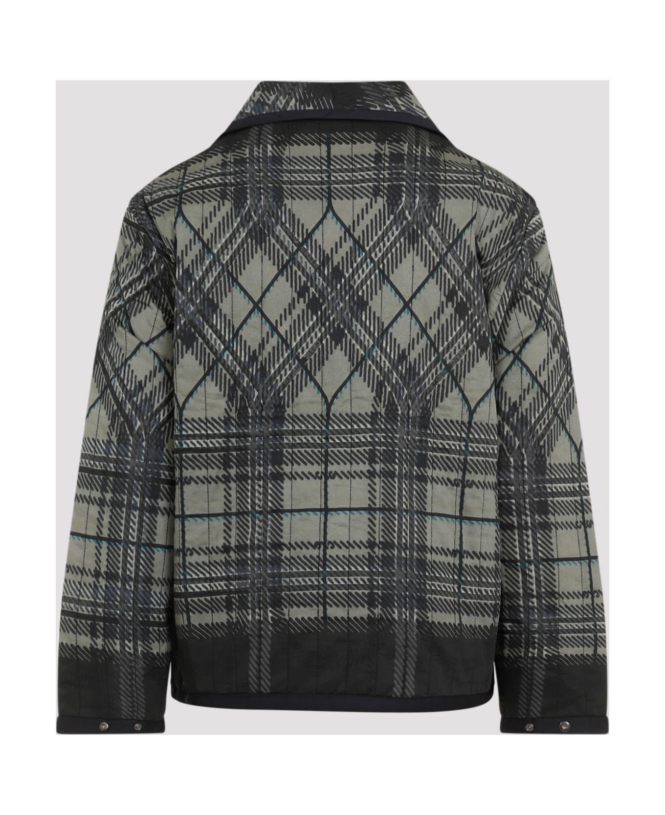 Craig Green Quilted Plaid Fade Jacket - Black Plaid