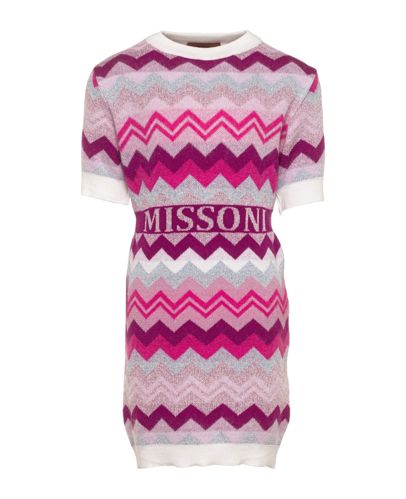 Missoni Kids Dress With Zigzag Print - Multicolor
