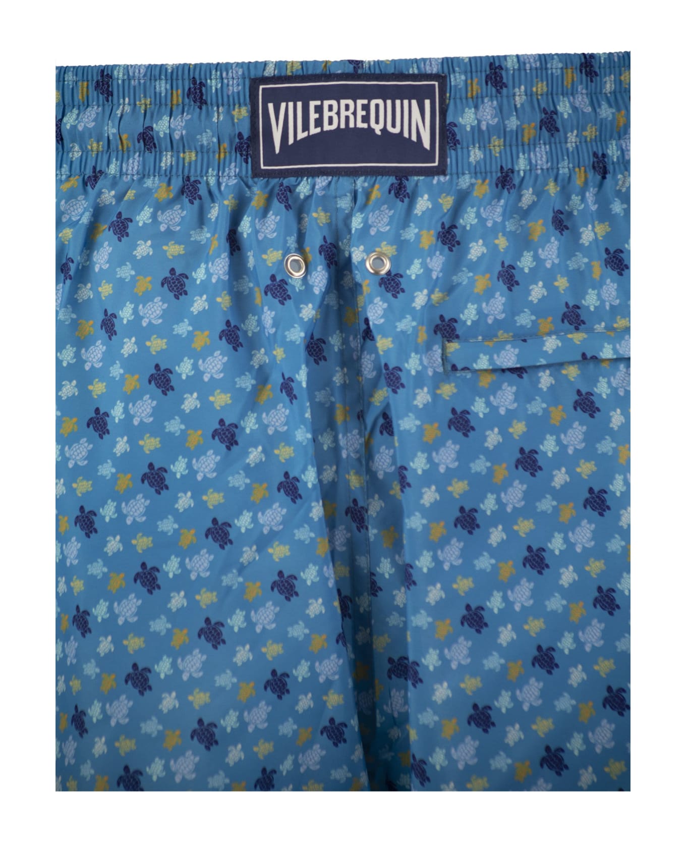 Vilebrequin Ultralight And Foldable Patterned Beach Shorts - Light Blue