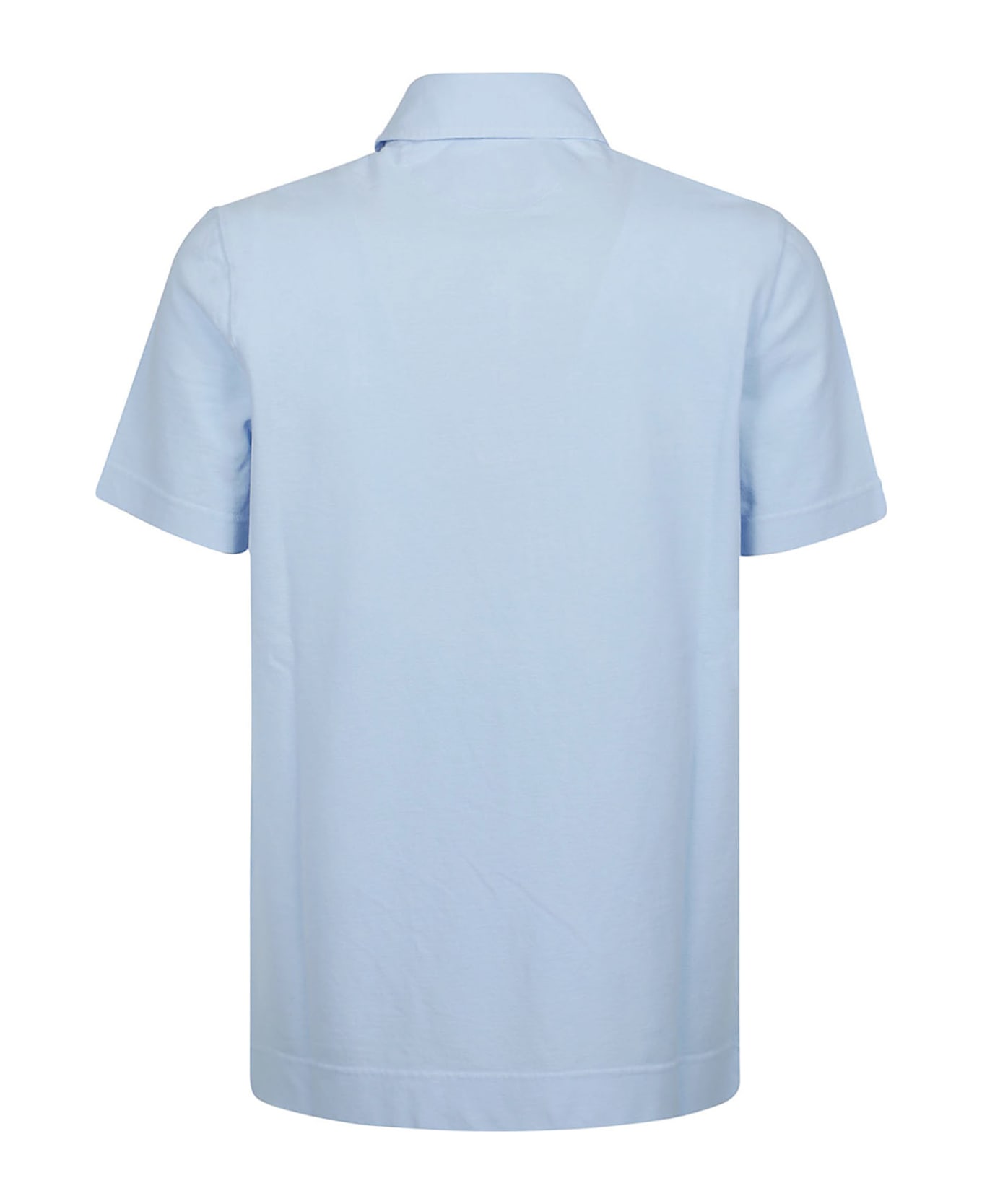 Ballantyne Short Sleeve Polo Shirt - Light Blu Capri