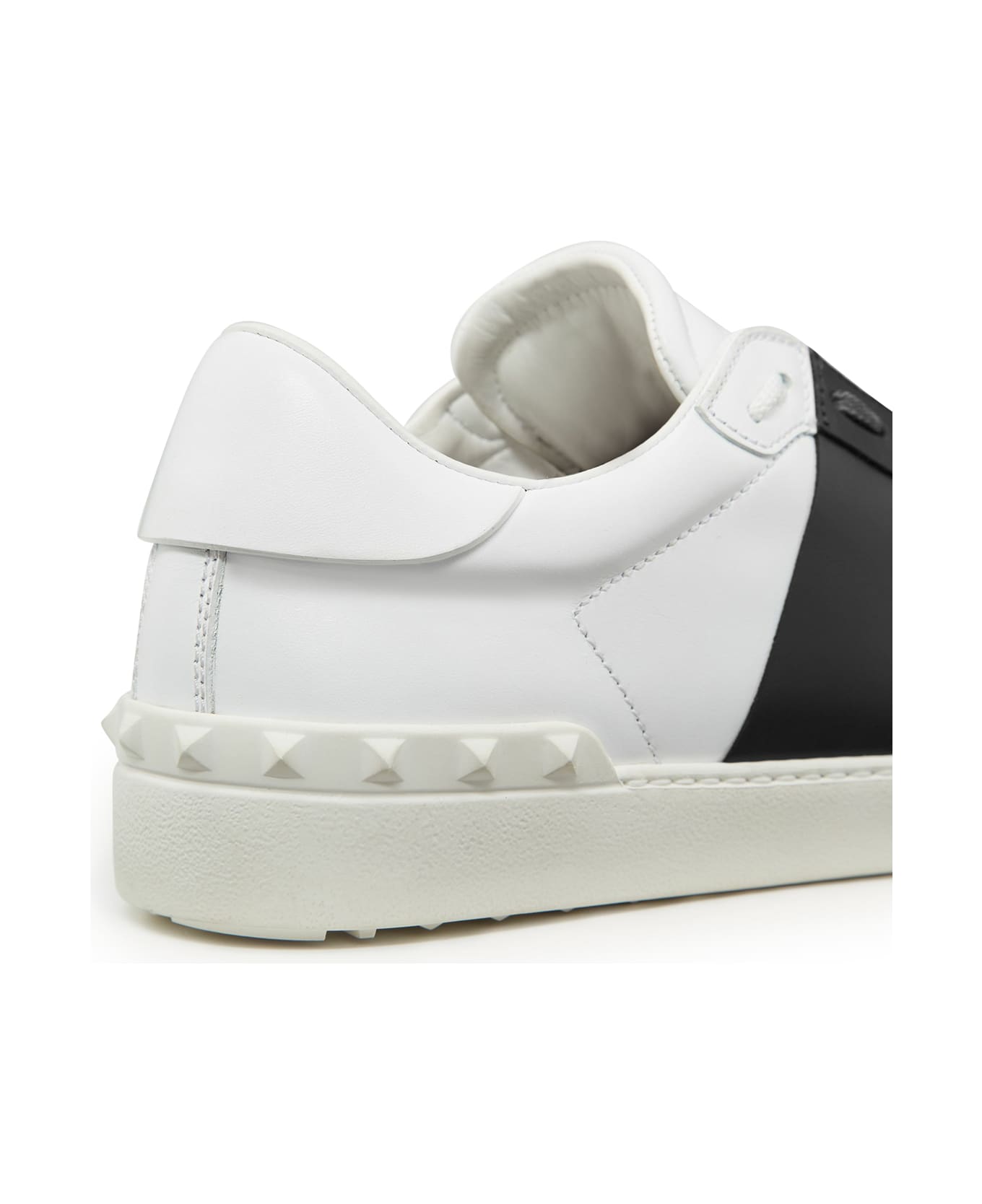 Valentino Garavani Sneaker Open Rubber Sole - White Black