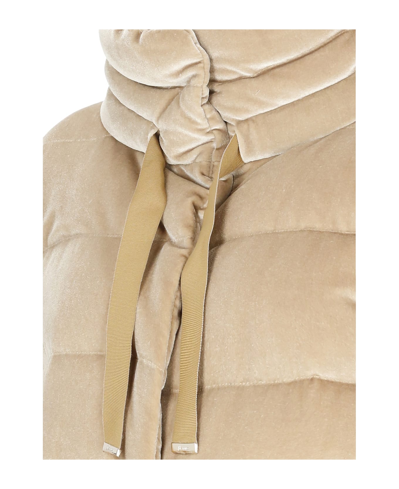 Herno Velvet Down Jacket - Beige