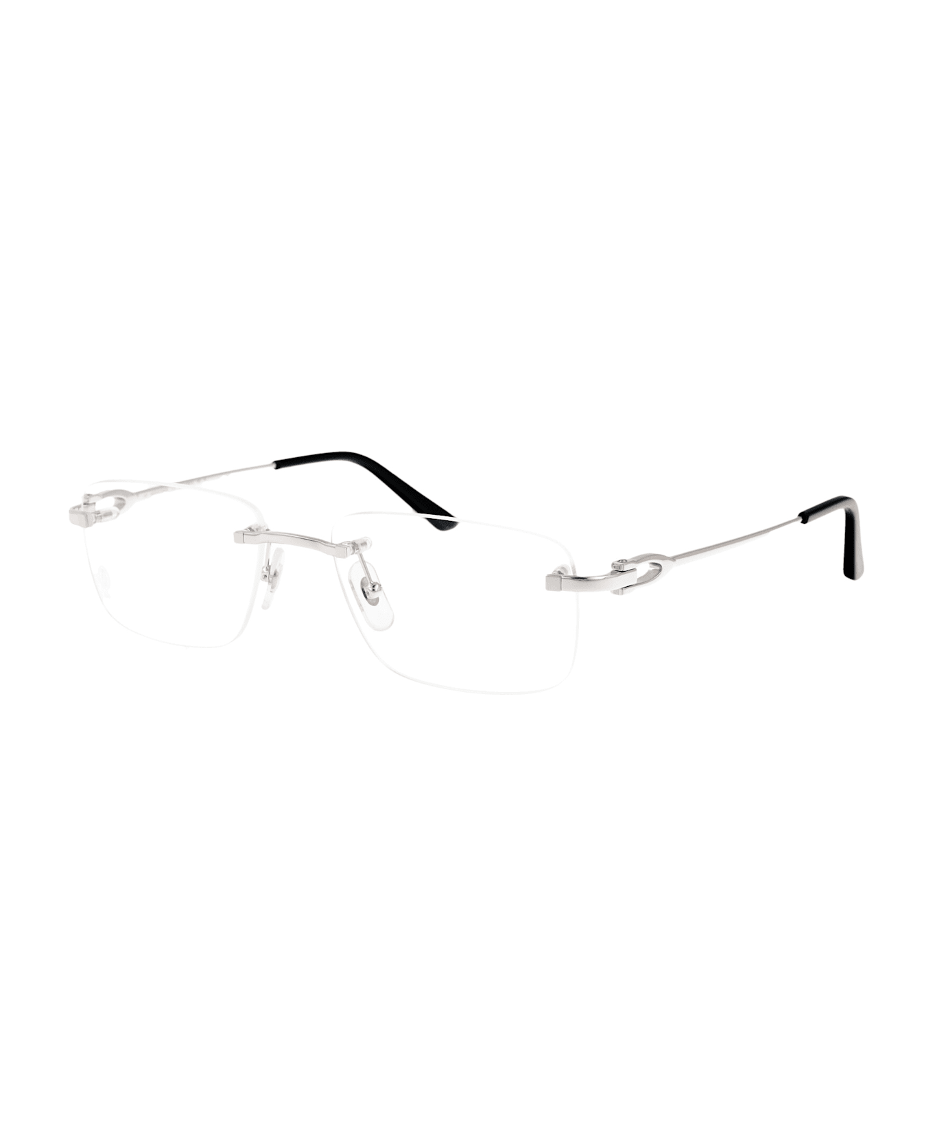 Cartier Eyewear Ct0521o Glasses - SILVER SILVER TRANSPARENT